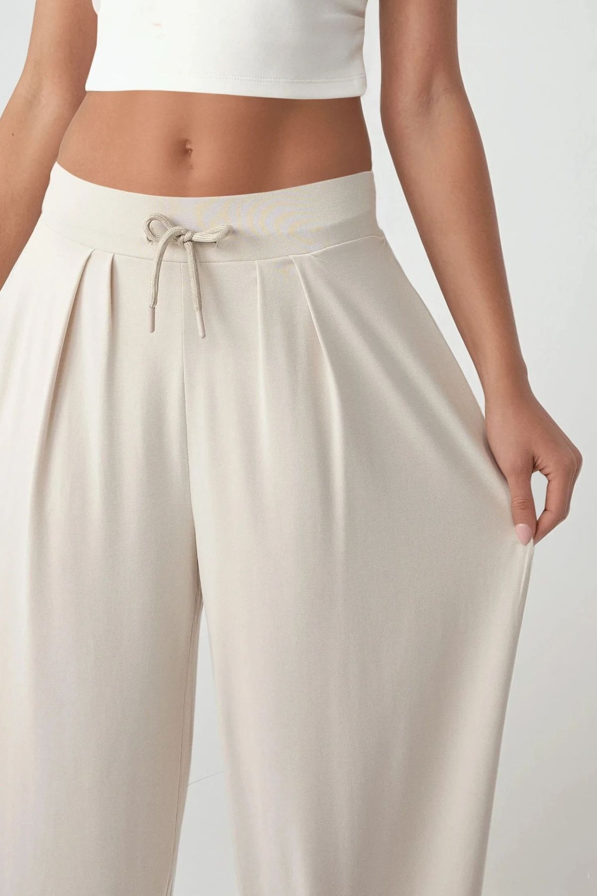 Hiccup-Regular Waist Modal Jogger Pants 4