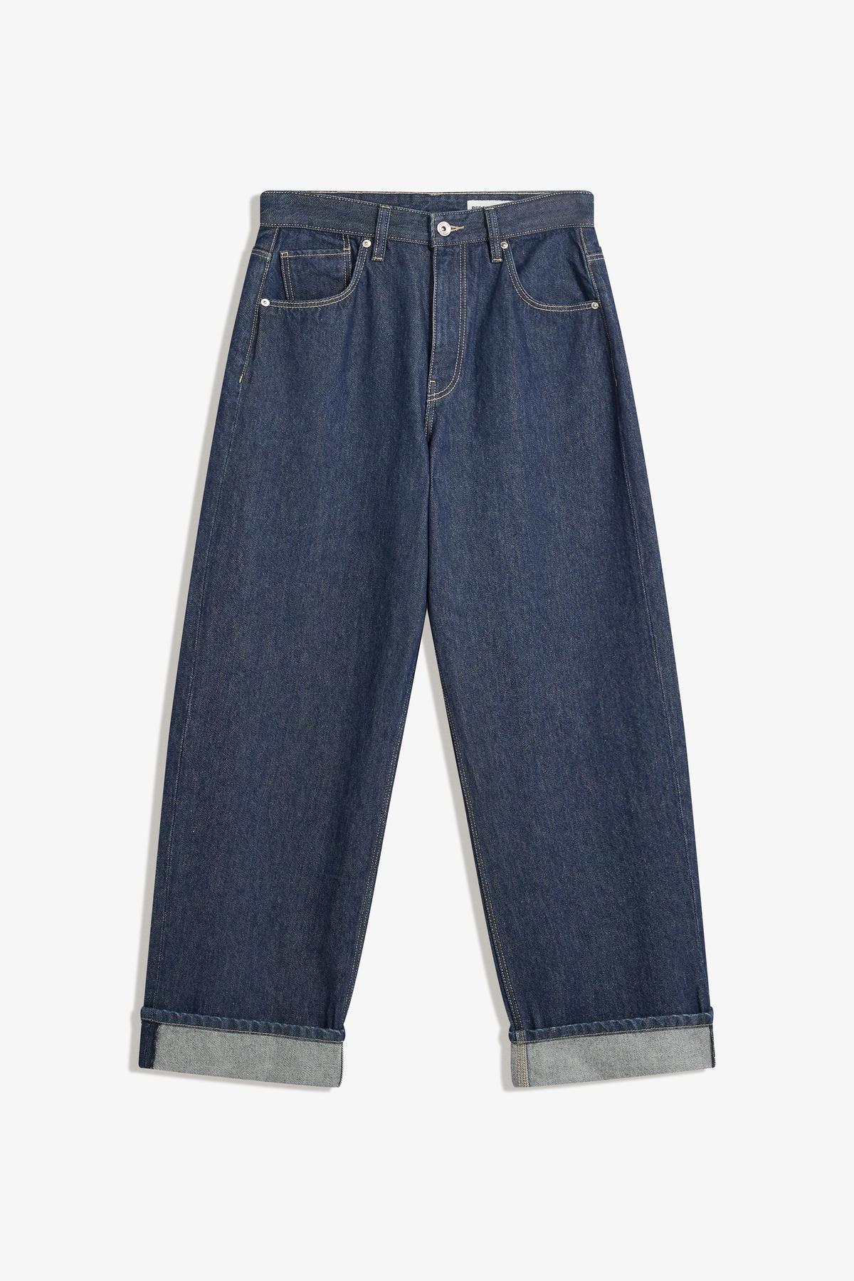 Bershka  Baggy fit, katlamalı paça jean - Görsel 2