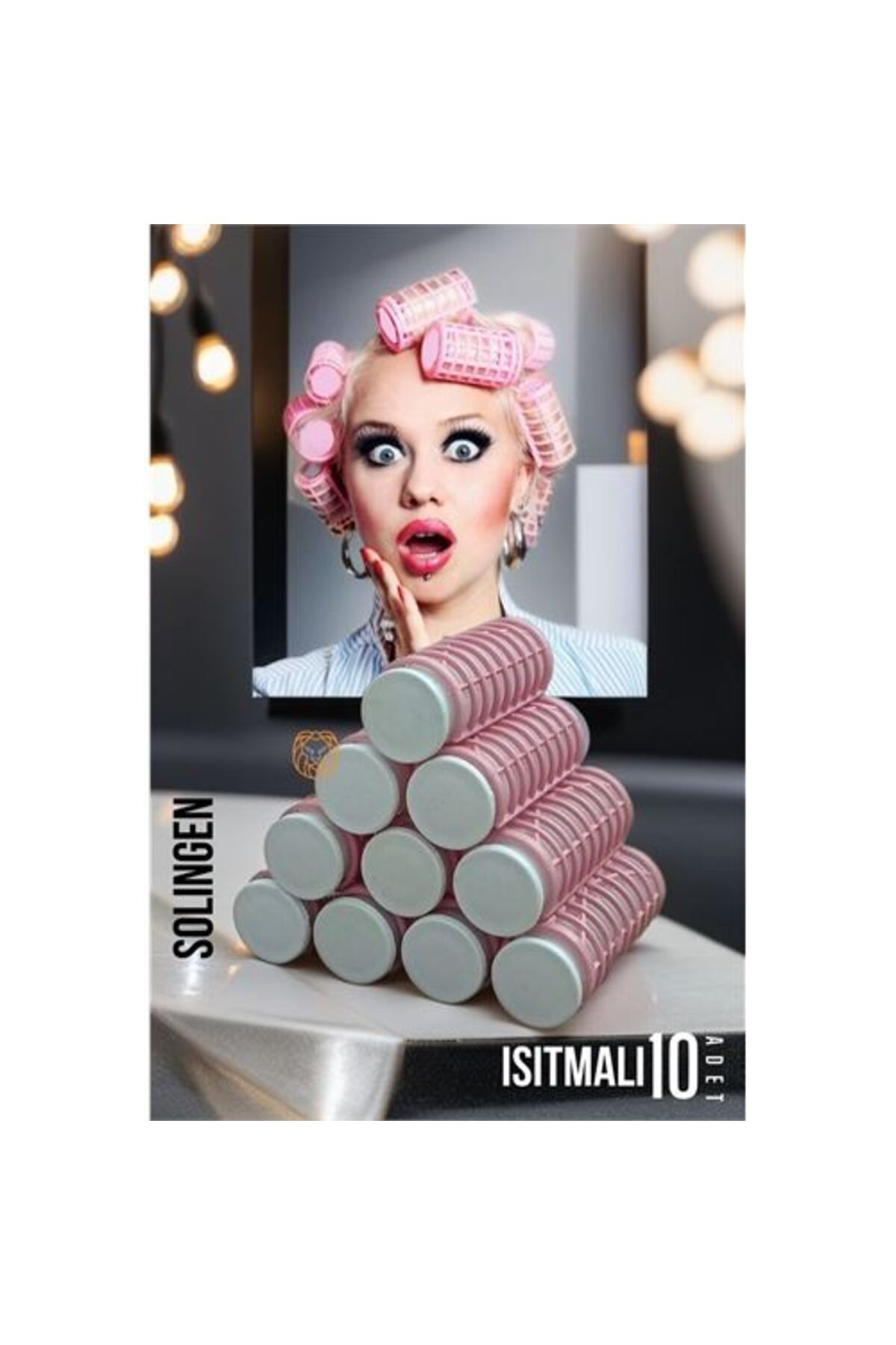 fantastik store Turk Isıtmalı Sulu Bigudi 2.5 cm 10 Adet Solingen Professional