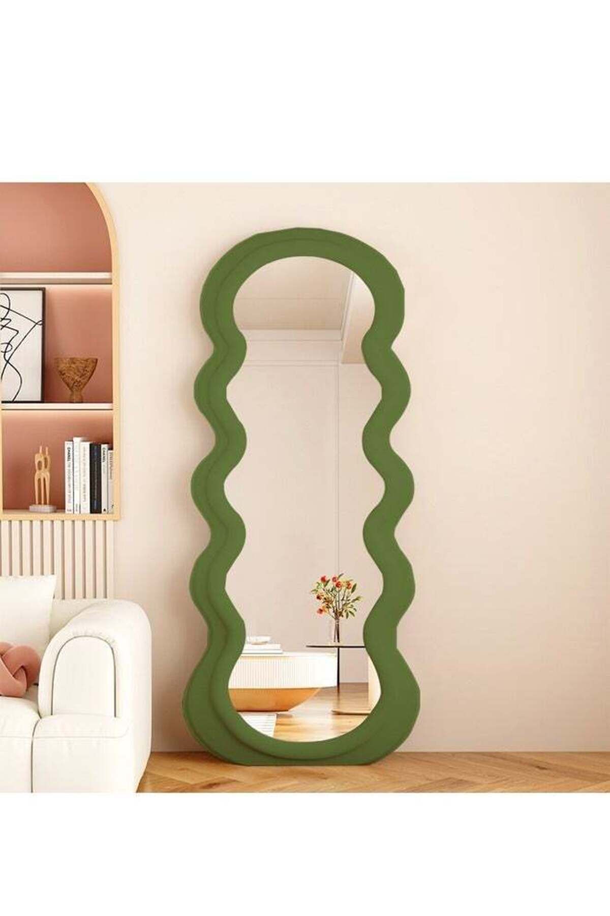 Generic-NKX Wavy Shaped Full Length Dressing Mirror 80X180 CM 1