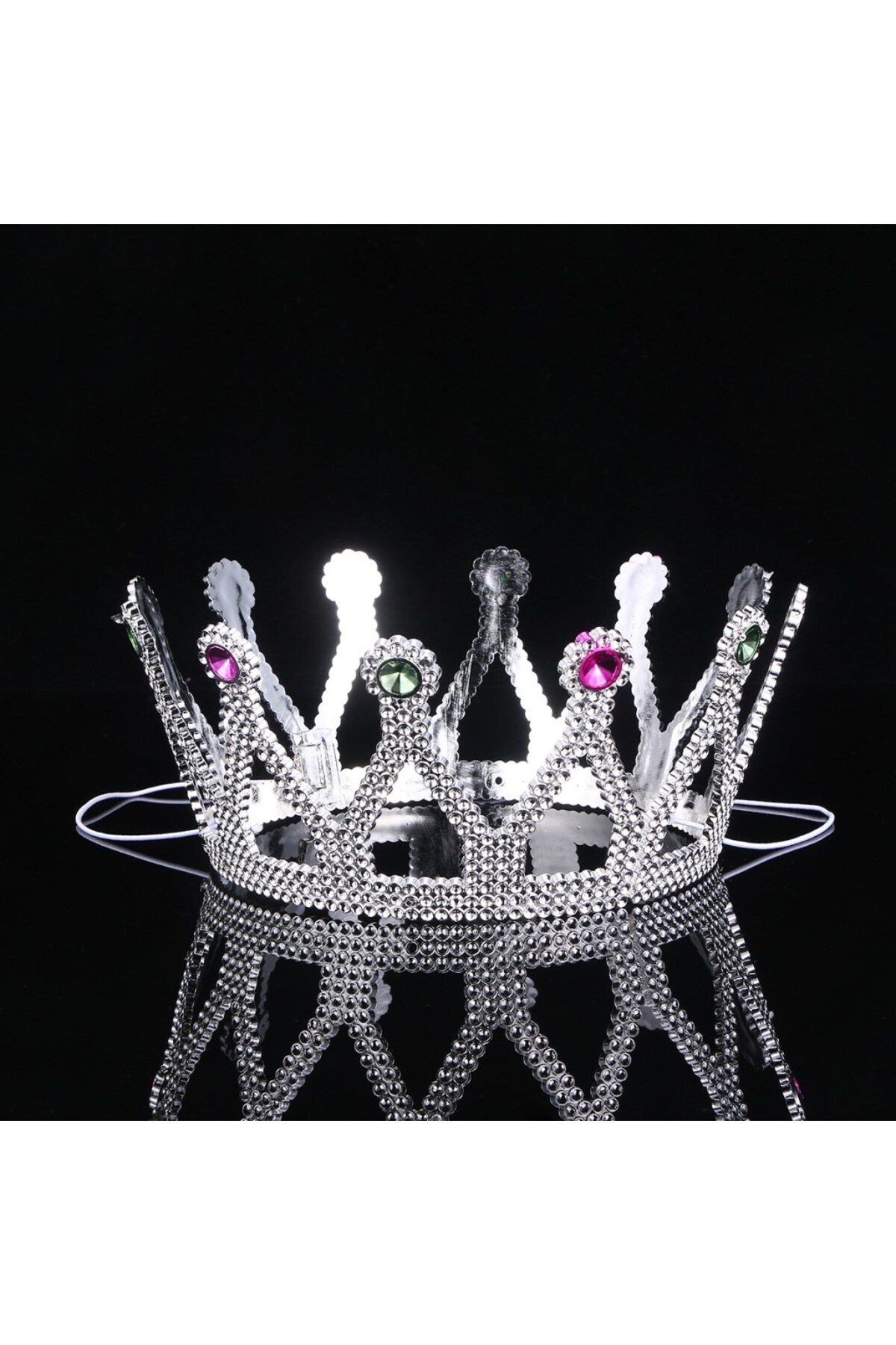 نسی‌ورلد رنگ نقره‌ای سازگار با کودکان و بزرگسالان تاج ملکه و پرنسس ۸×۲۵ سانتی‌متر