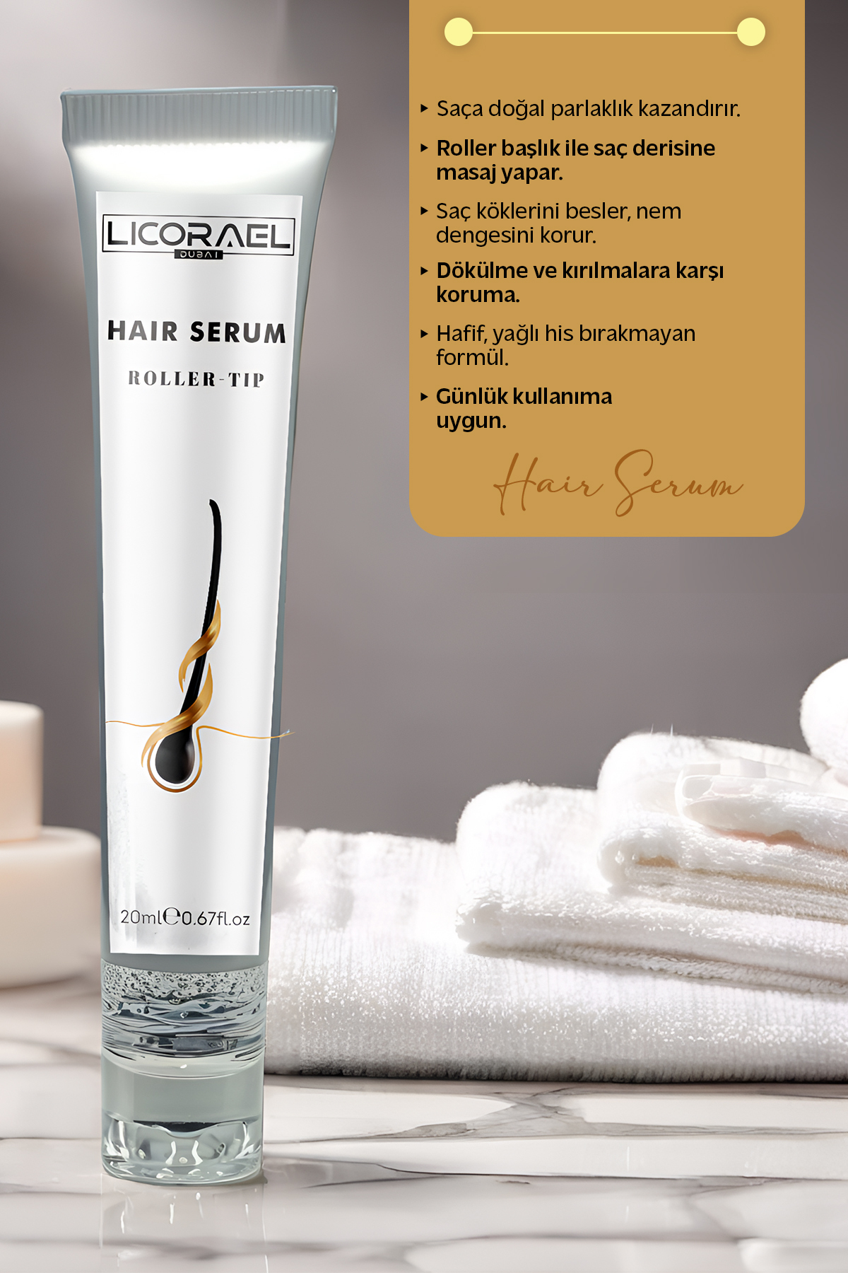 SAÇ SERUMU - ROLLER BAŞLIKLI HAIR SERUM — 8684595016589 — تصویر 2 از 5