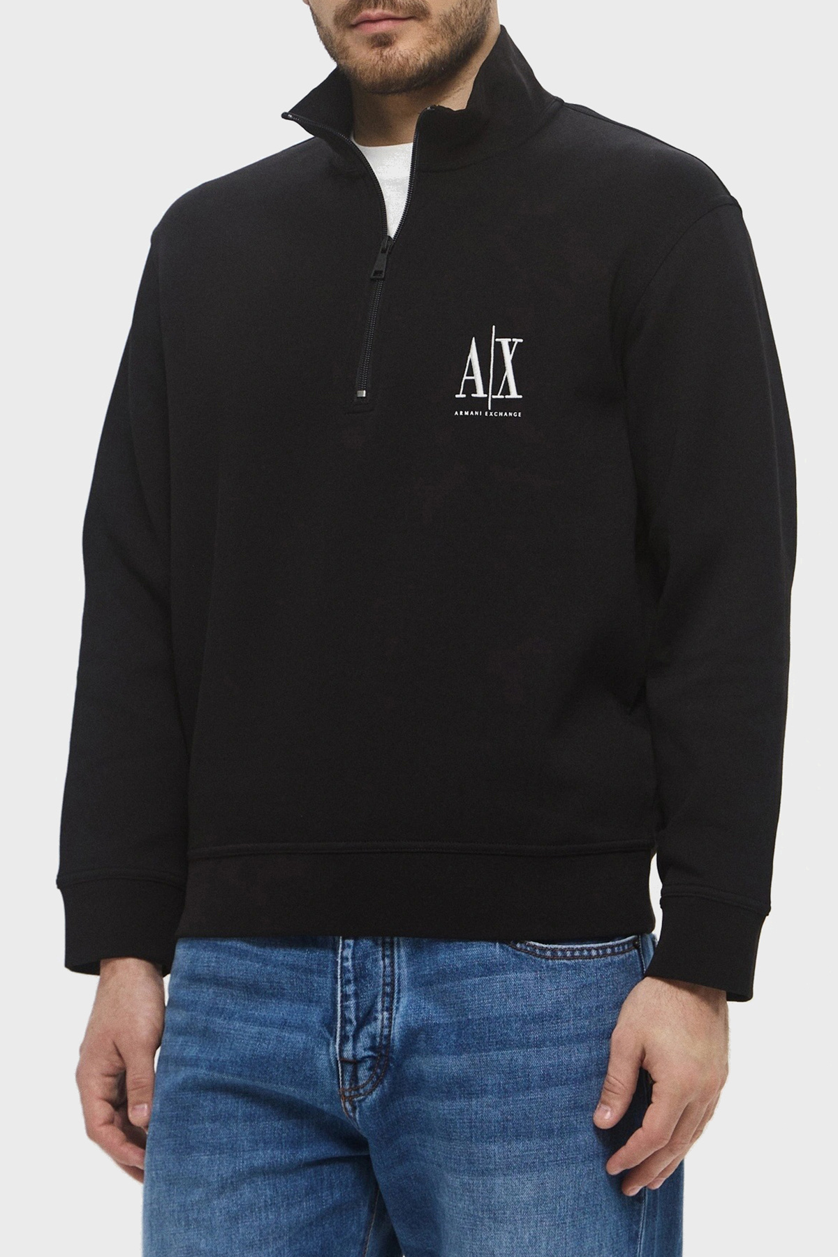 آرمانی اکسچنج یقه یقه ای استرچ پنبه ای با تناسب معمولی SWEAT SWEAT مردانه XM000370 AF10818 UC001