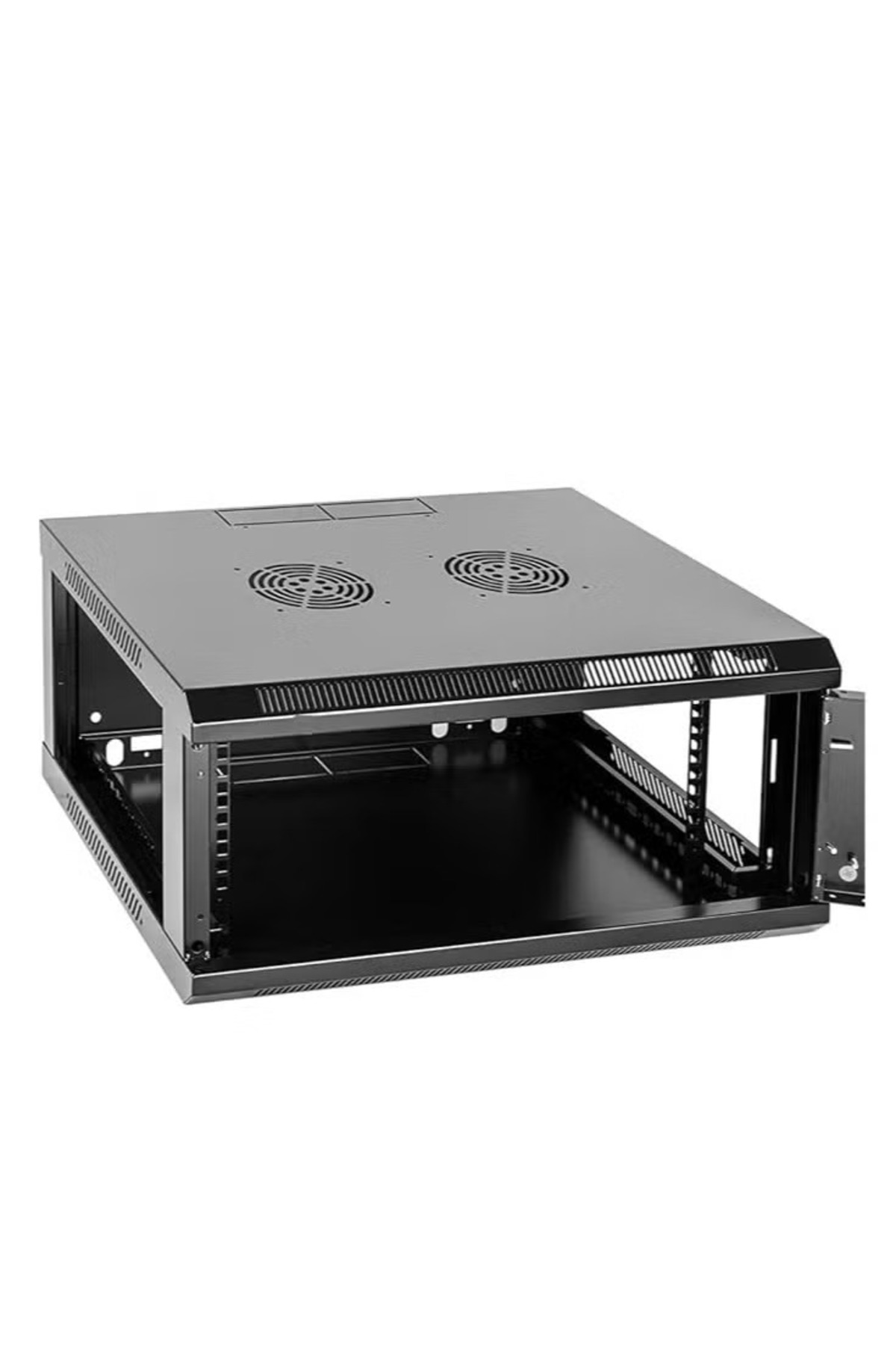 Mini pro-4U Wall Mount Server Rack Cabinet – 600×450 mm, Lockable Glass Door, Network Data Enclosure 2