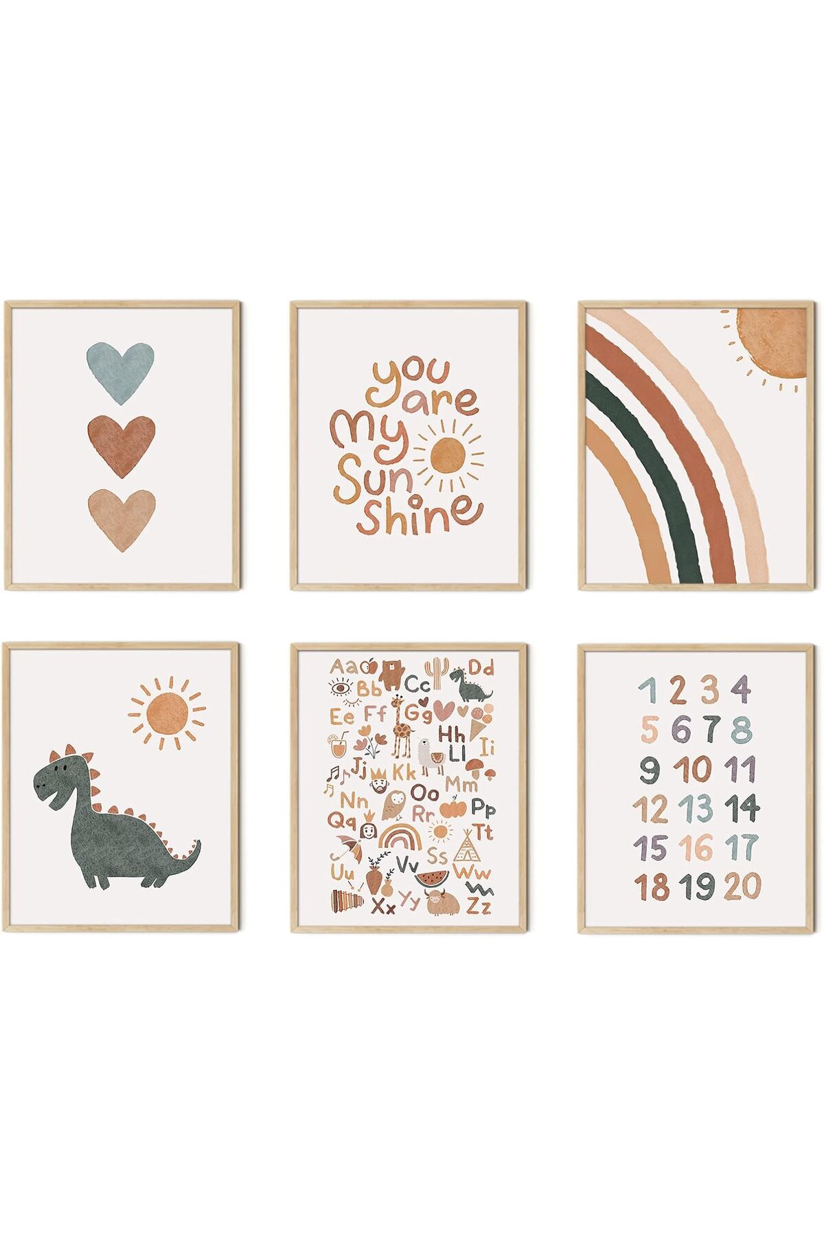 Children's room decor boho you are my sunshine set...