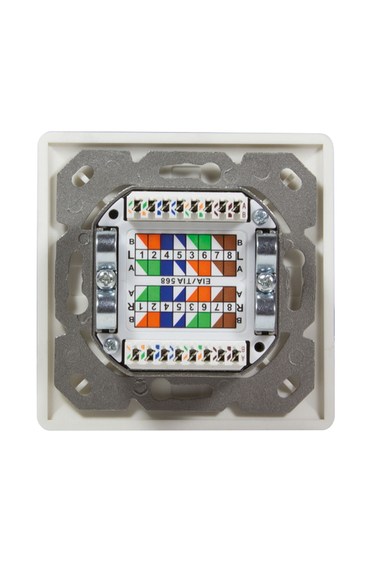 LogiLink-RJ-45 Network Socket NP0039A, 2 Outputs, Cat6, FTP 8