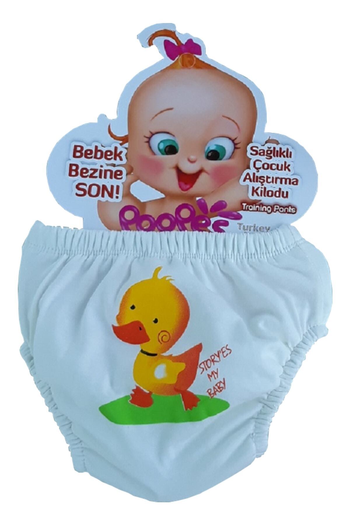 bonbonetti chocolate baby&kids Sevimli Fil, Tavşan ve Ceylan Temalı Kız Bebek Alıştırma Külodu 3'lü fotoğrafı 2 (önizleme)