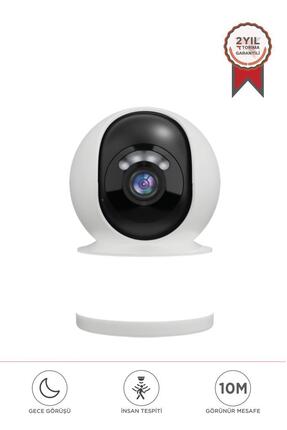 Torima Güvenlik Kamerası Led Işıklı Wifi Full Hd Smart Ip Kamera CMR31 Beyaz