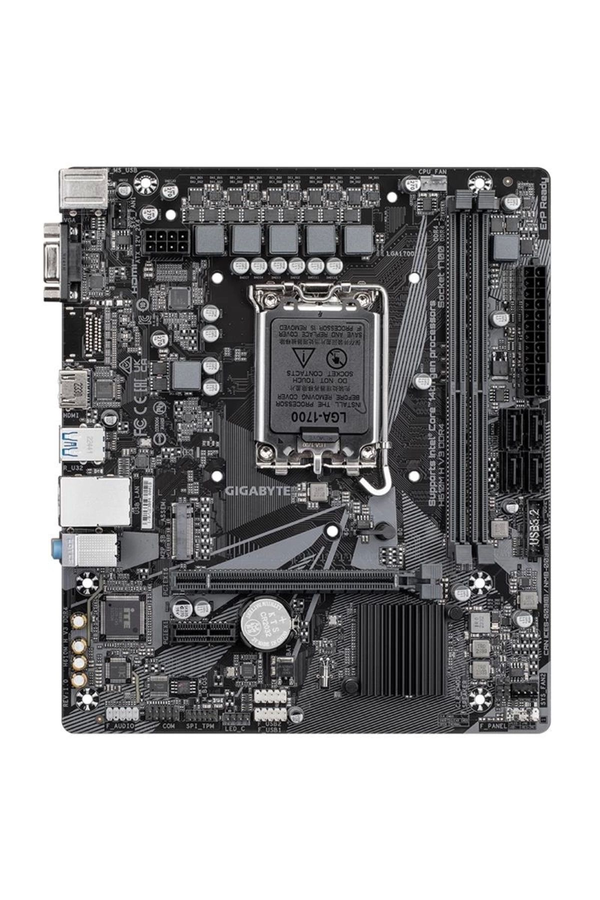 Gigabyte-H610M H V3 Ddr4 Intel H610 Socket 1700 Ddr4 3200Mhz Matx Gaming Motherboard 2
