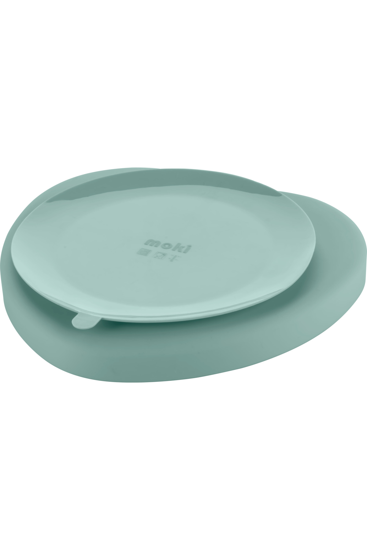 Moki Vakumlu Silikon Mama Tabağı Spring Yeşil fotoğrafı 4 (önizleme)