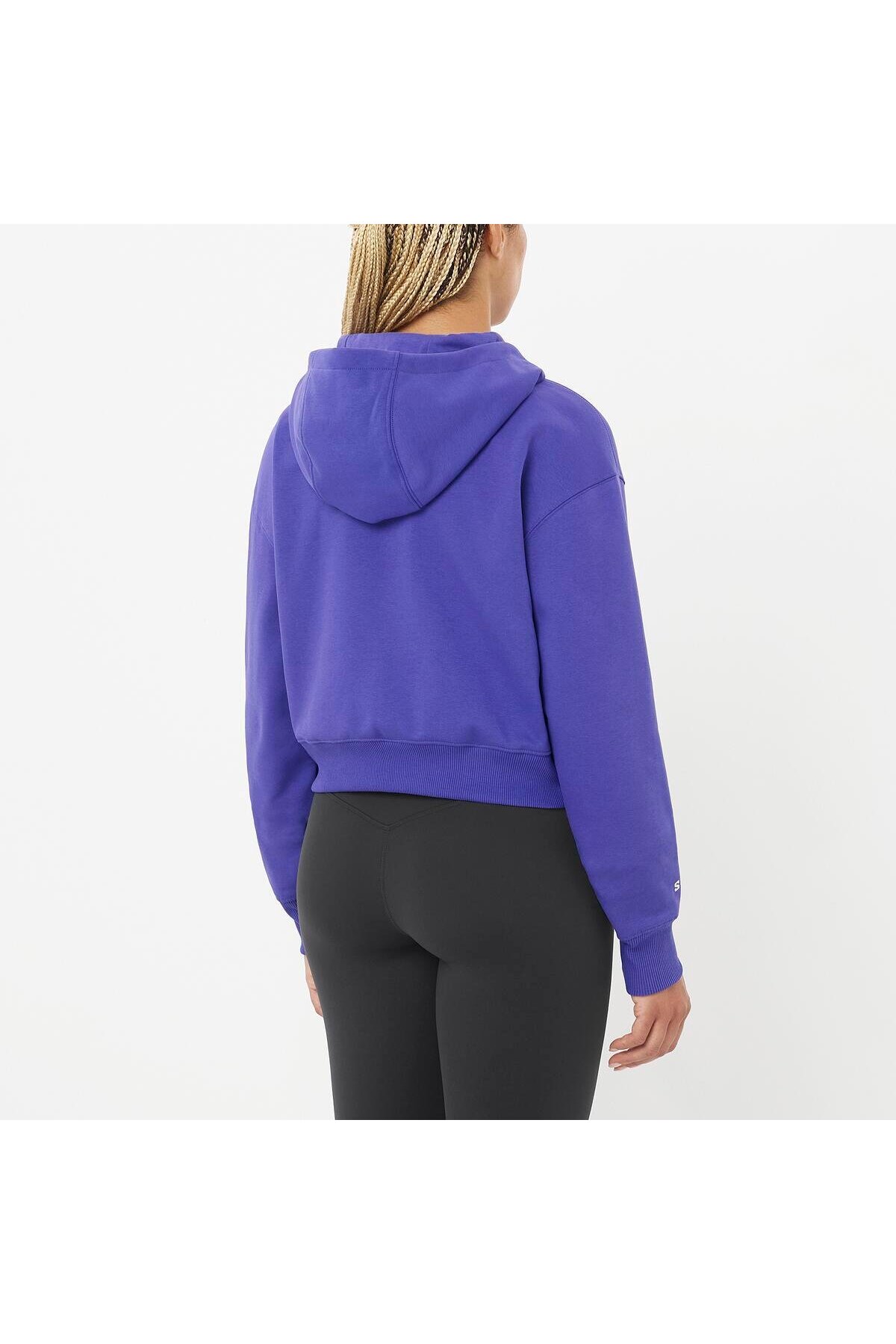 Salomon Short Hoodie Kadın Mor Sweatshirt KADIN SWEATSHIRT LC2680500 görsel 4