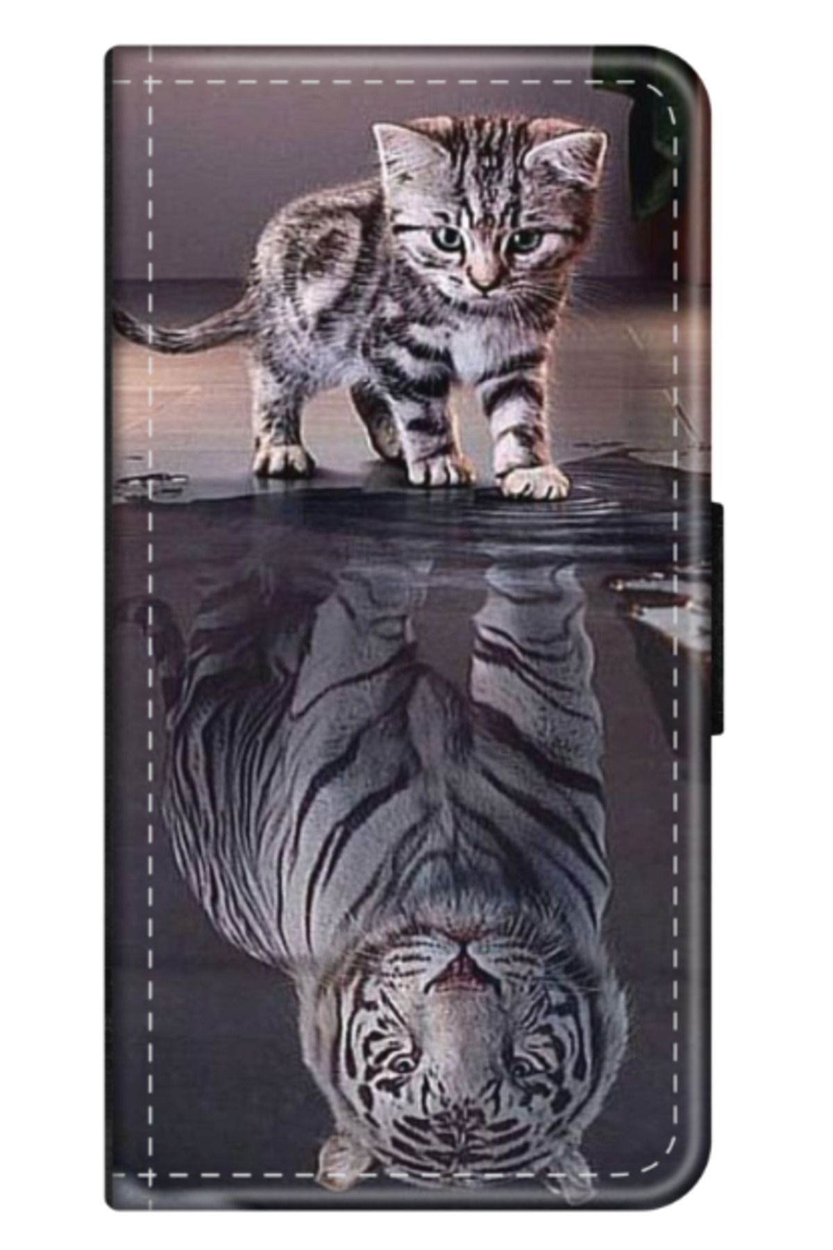 Atlas-Personalized Huawei P20 Lite book case, Tiger, multicolor, S1D1M0242 1