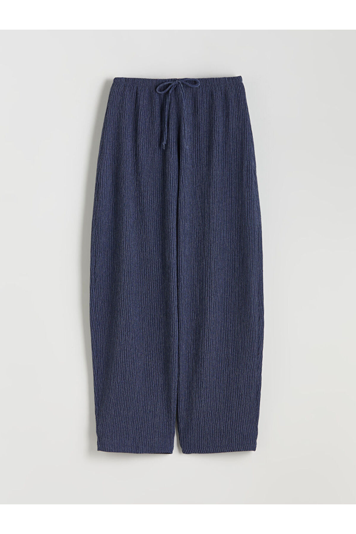 LC Waikiki-Create Your Style from Uzg Store |   Textured Women's Trousers with Elastic Waist 1