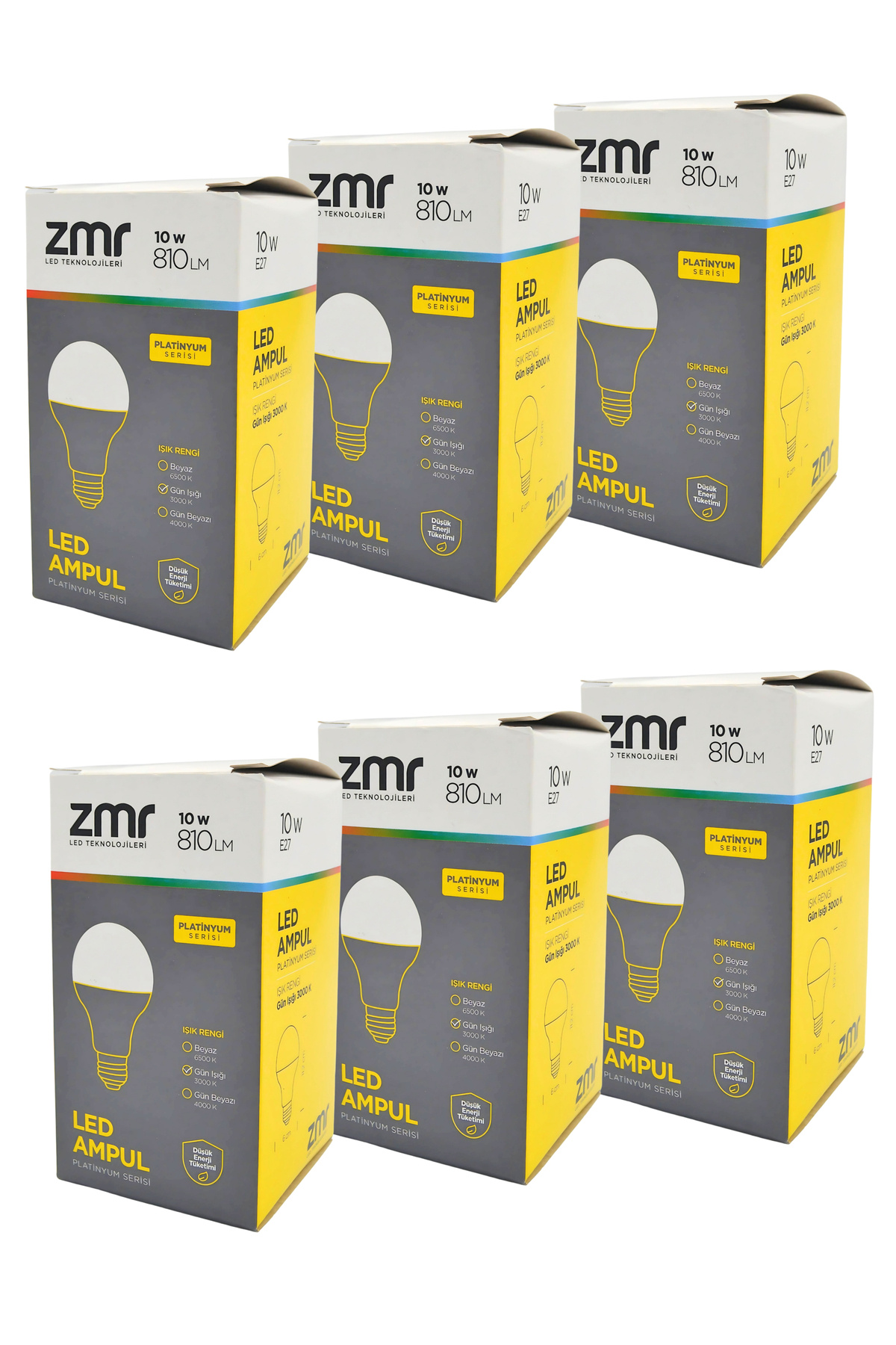 ZMR 10-75 WATT GÜN IŞIĞI LED AMPÜL 810 LM *6 Adet