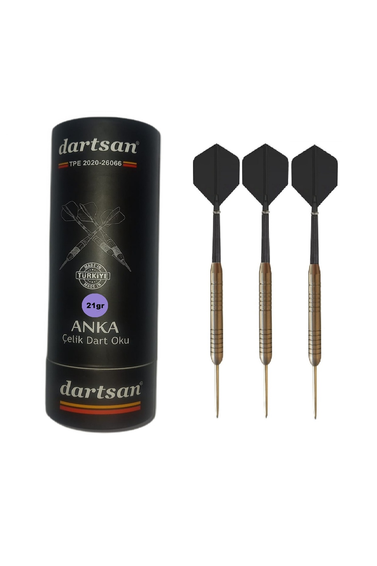 DARTSAN ANKA Türk Malı Çelik Dart Oku 21 gr