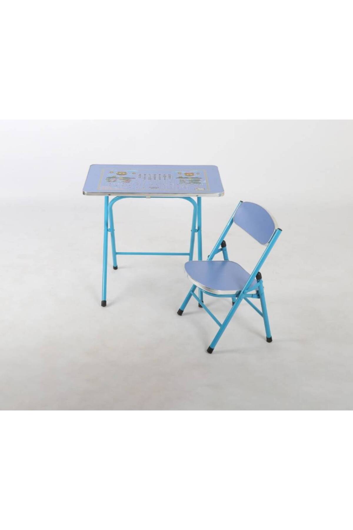 طاولة مدرسية قابلة للتعديل للأطفال - أزرق