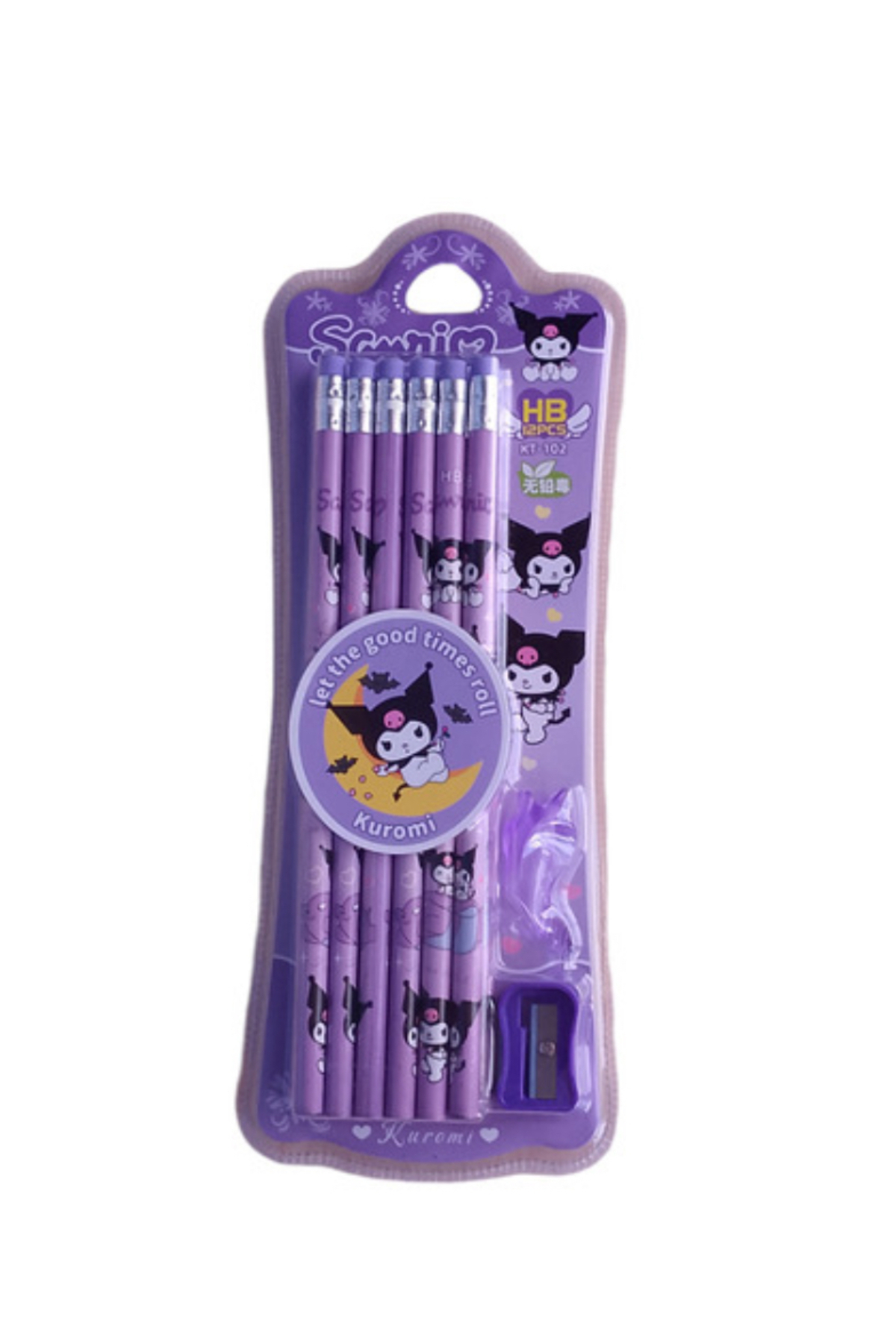 BALCI HEDİYELİK 12 adet Sanrio Ahşap Hb Kalem Melodi Kuromi Çocuk
