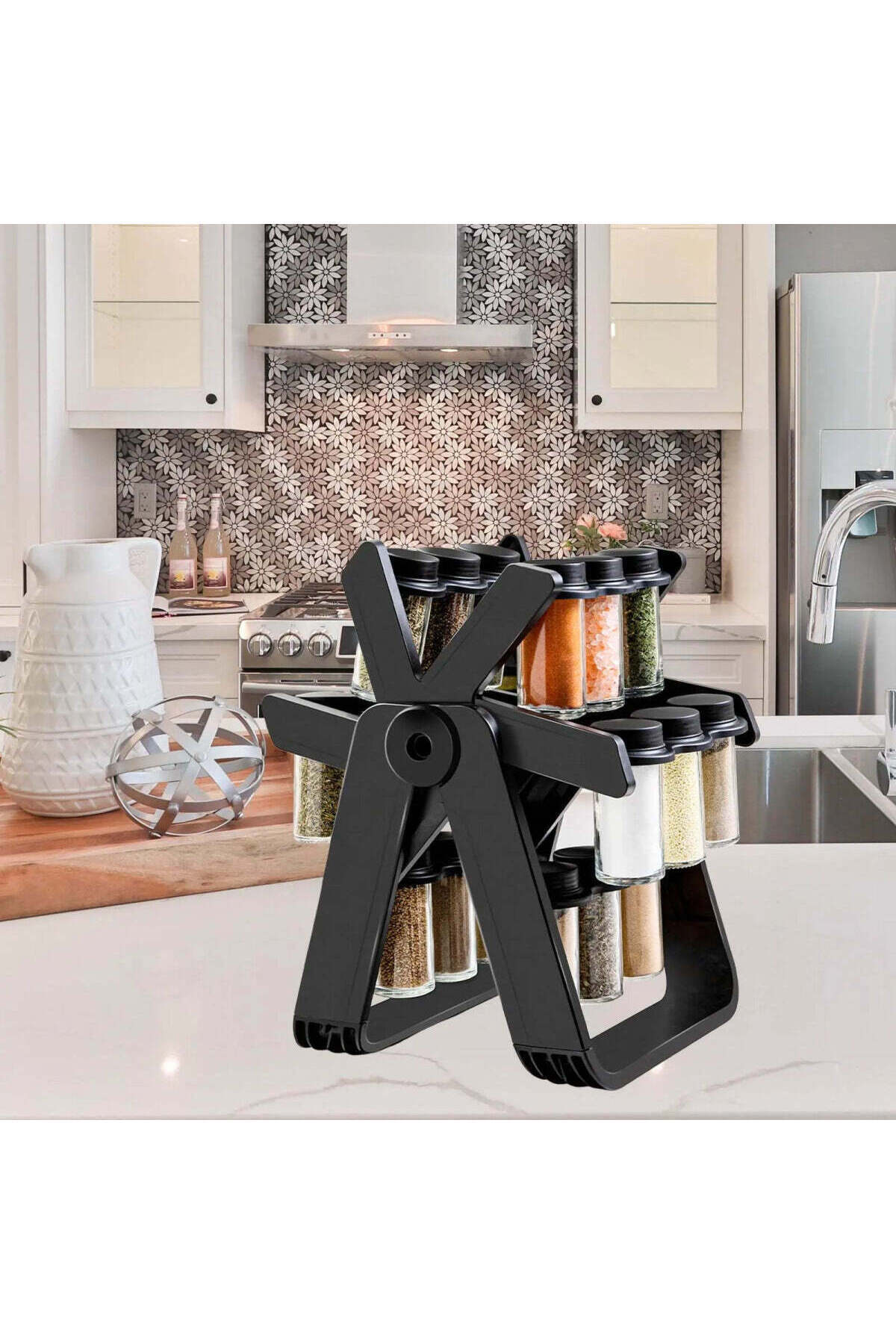 Promagg-Set 18 Containers for Spices with Rotating Stand 4