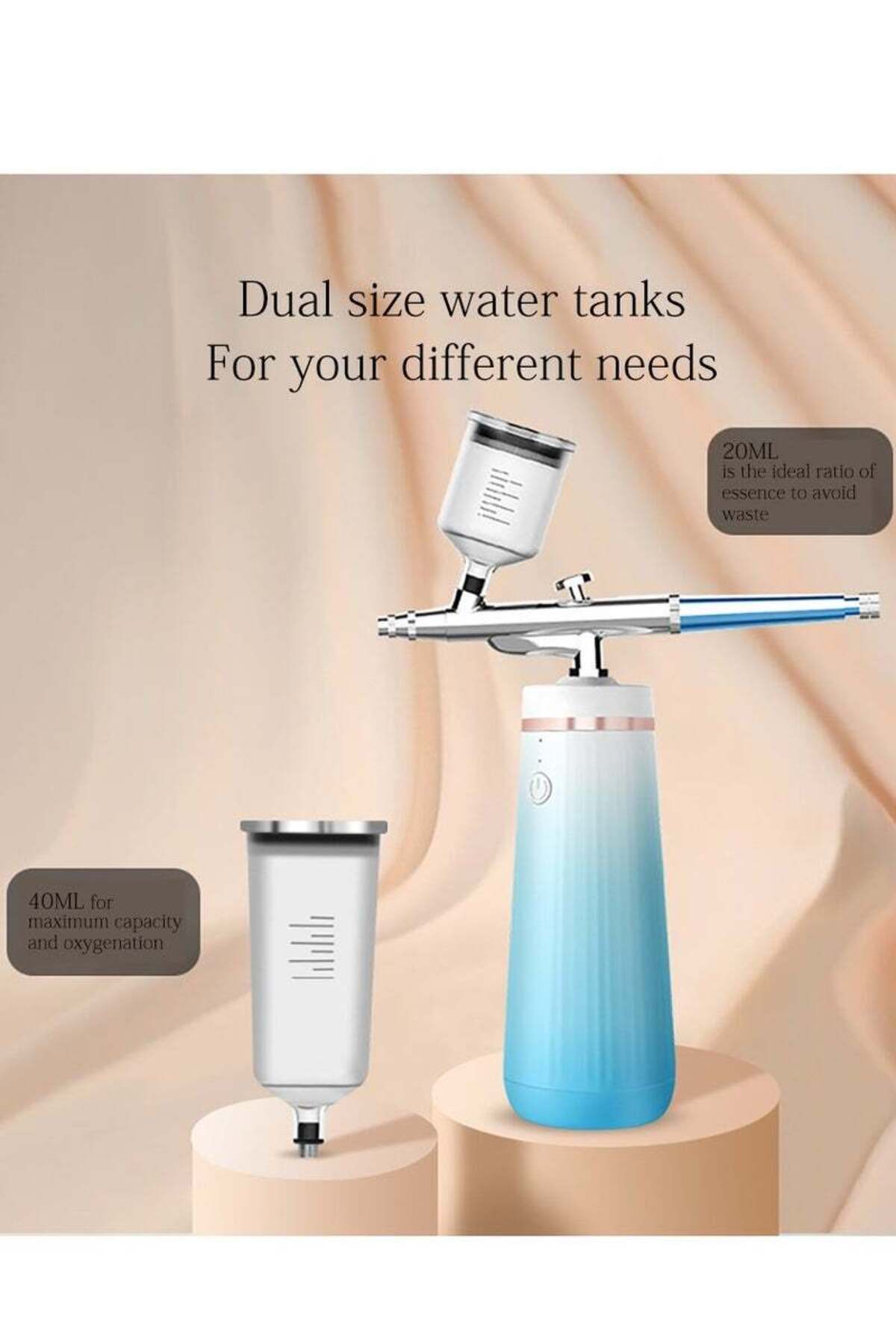 COOYA-Handheld Nano Misting Device Face Hydration Introduction Instrument,Use for Beauty,Hydration,Blue 2