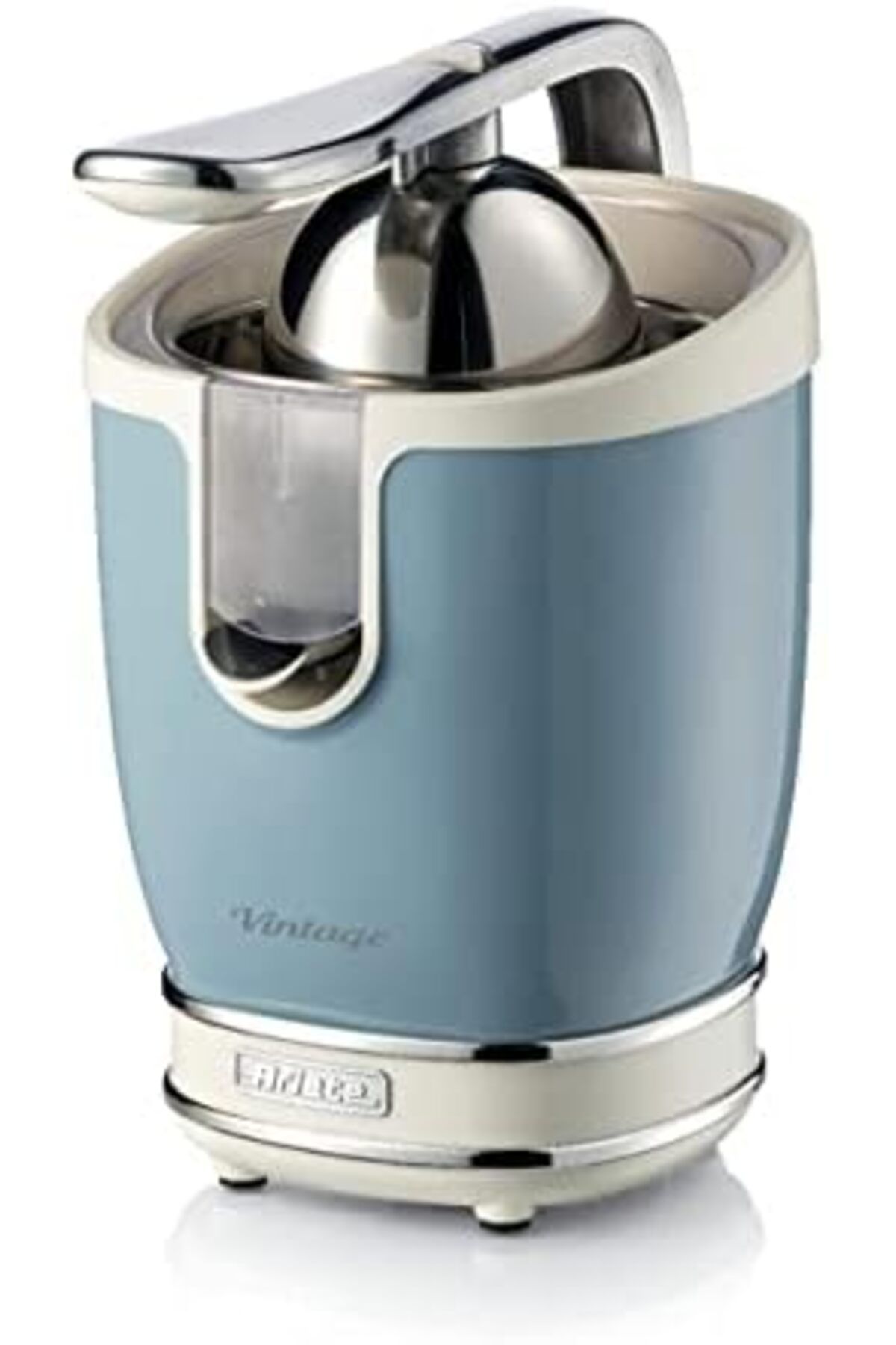 AC BOX-Vintage Citrus Juicer Blue 0413/05 - Retro Electric Juicer with Handle, Large and K 3