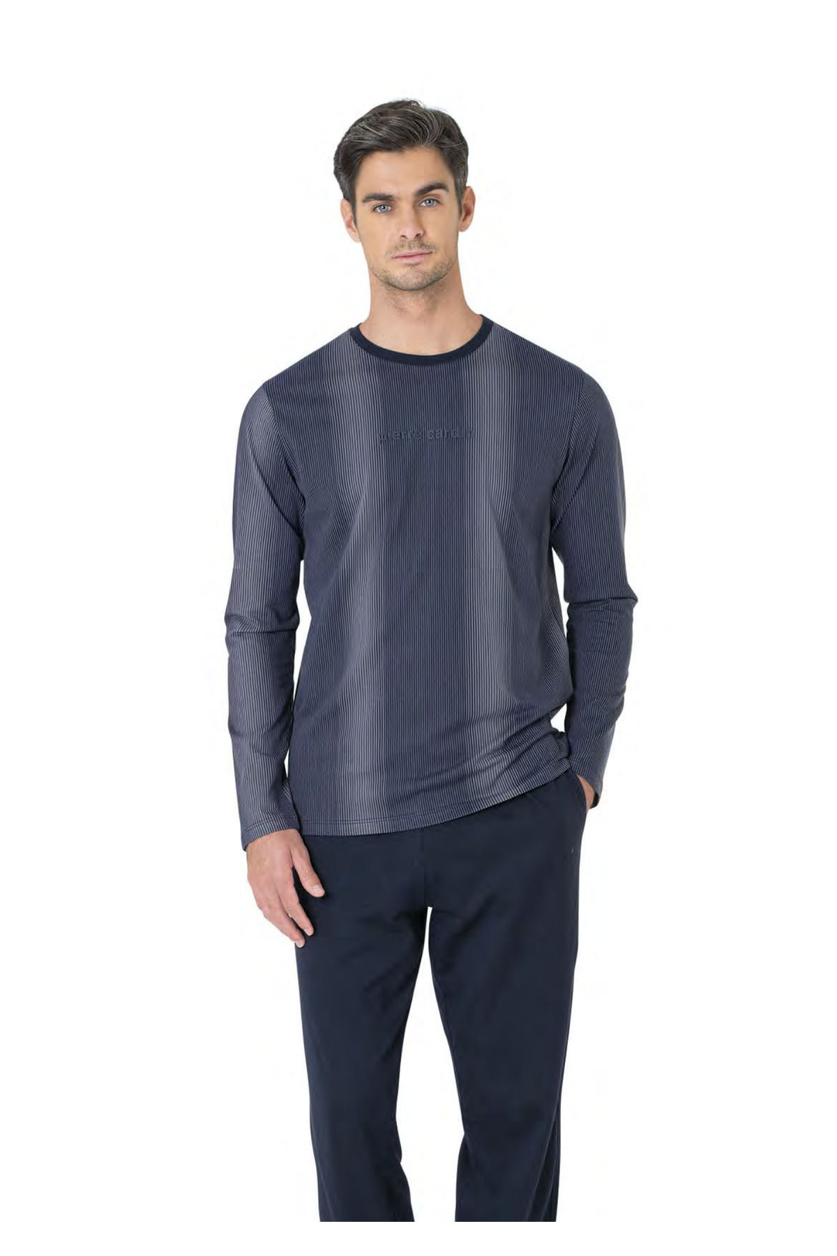 ست پیژامه مردانه راسته فاق نرمال آستین بلند | پیر کاردین Pierre Cardin CH.PC.6.105.C0 - تصویر 2