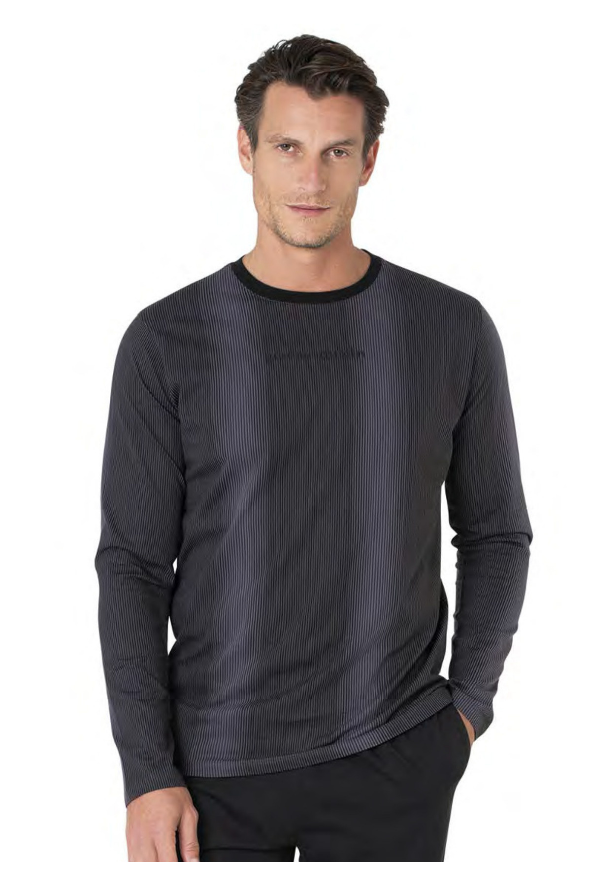 ست پیژامه و لباس خواب مردانه راسته فاق نرمال آستین بلند | پیر کاردین Pierre Cardin CH.PC.6.105.C0 - تصویر 4
