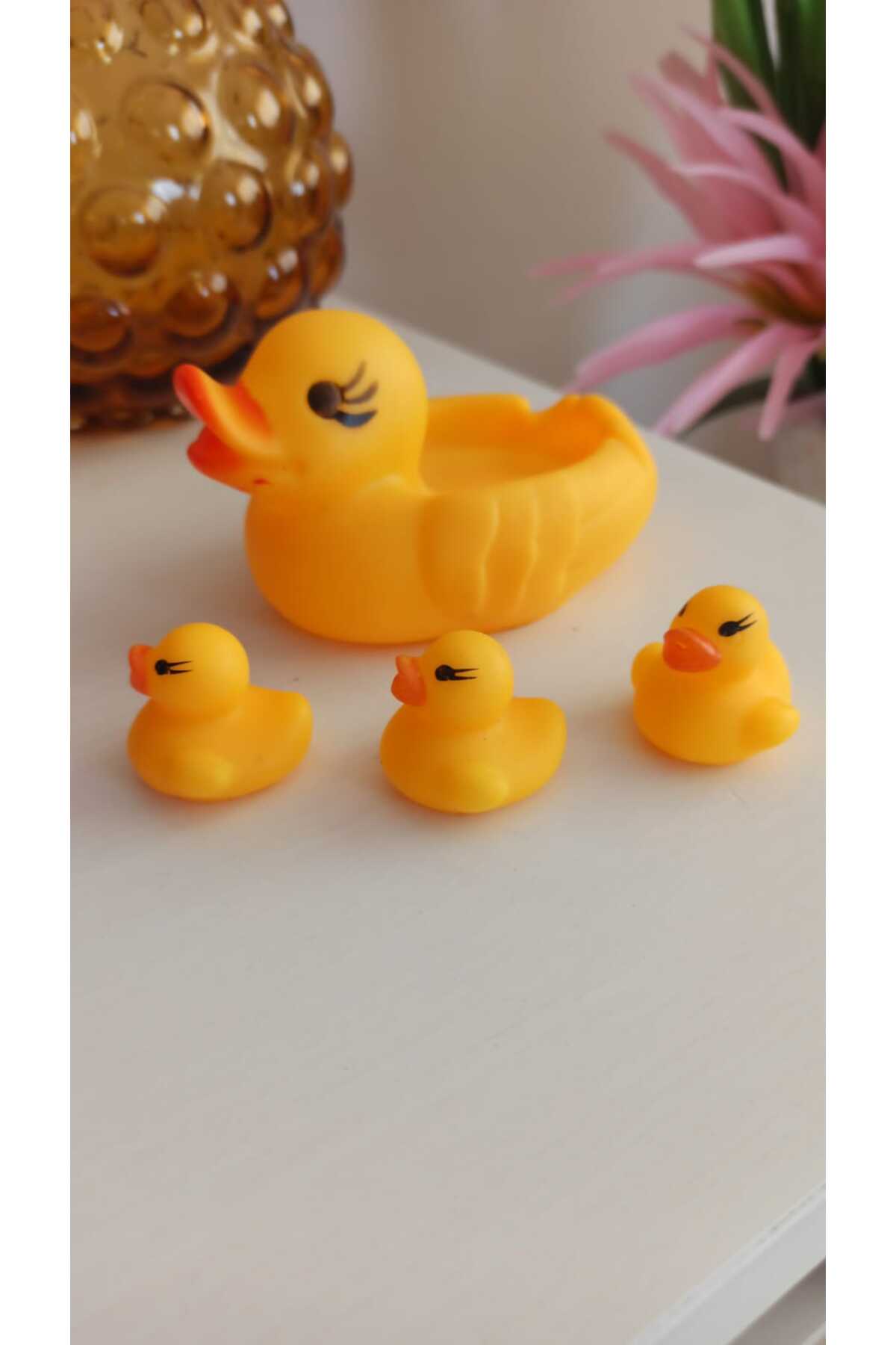 Hureggo concept pet ve banyo oyuncağı ördek ailesi 4 parça set fotoğrafı 4 (önizleme)