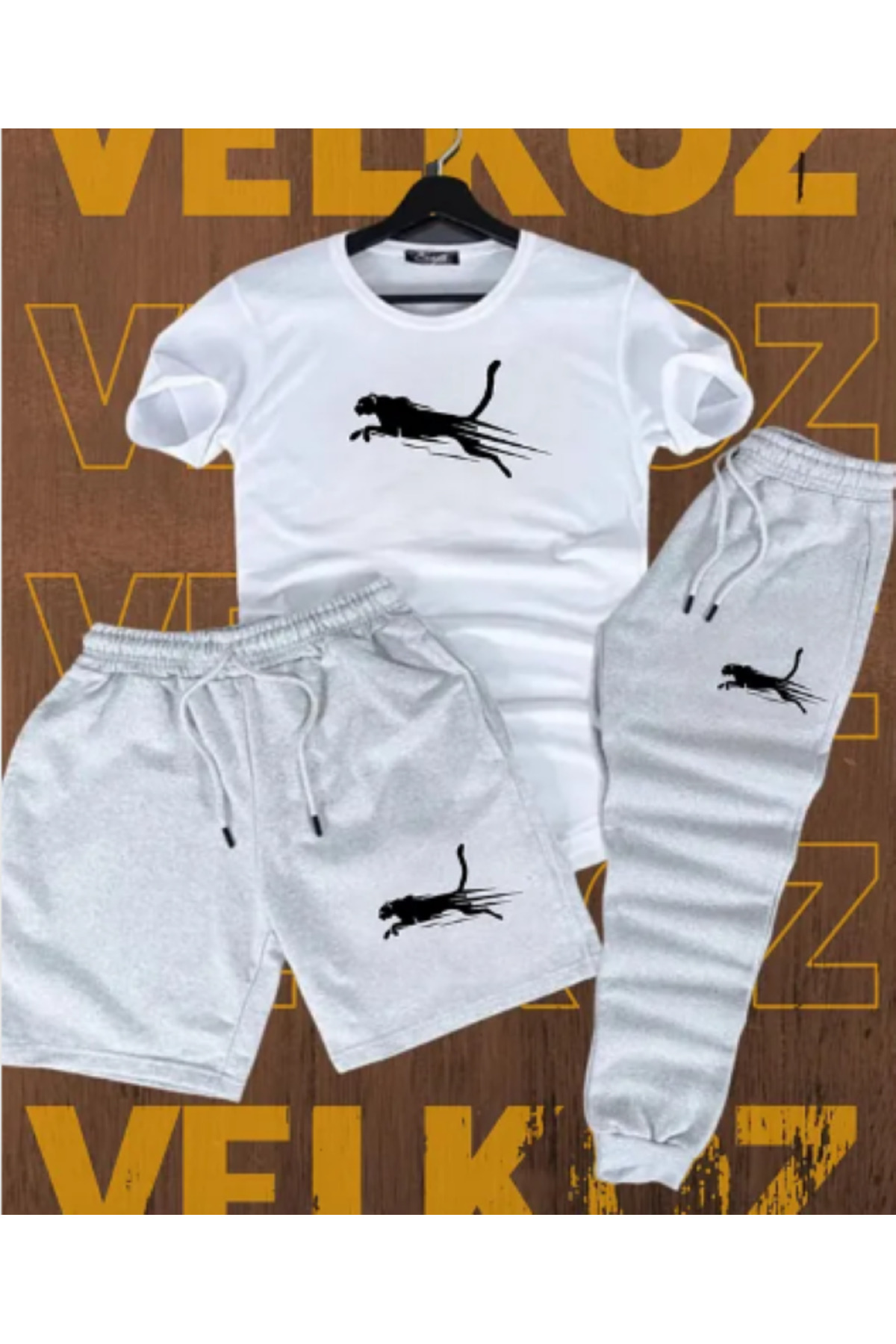 QWIM 3-DELIČNI SET T-SHIRT SA ŠTAMPOM