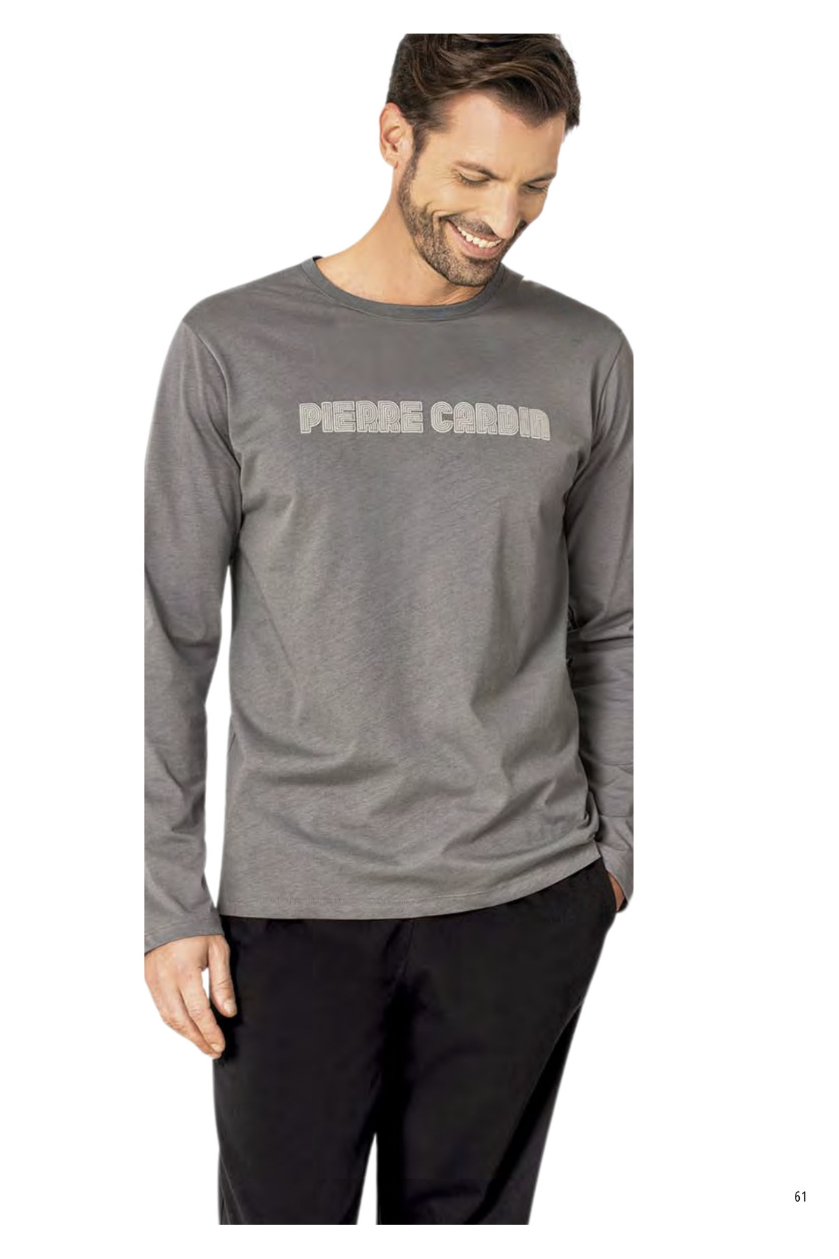 ست پیژامه مردانه راسته فاق نرمال آستین بلند | پیر کاردین Pierre Cardin CH.PC.6.093.C0 - تصویر 4