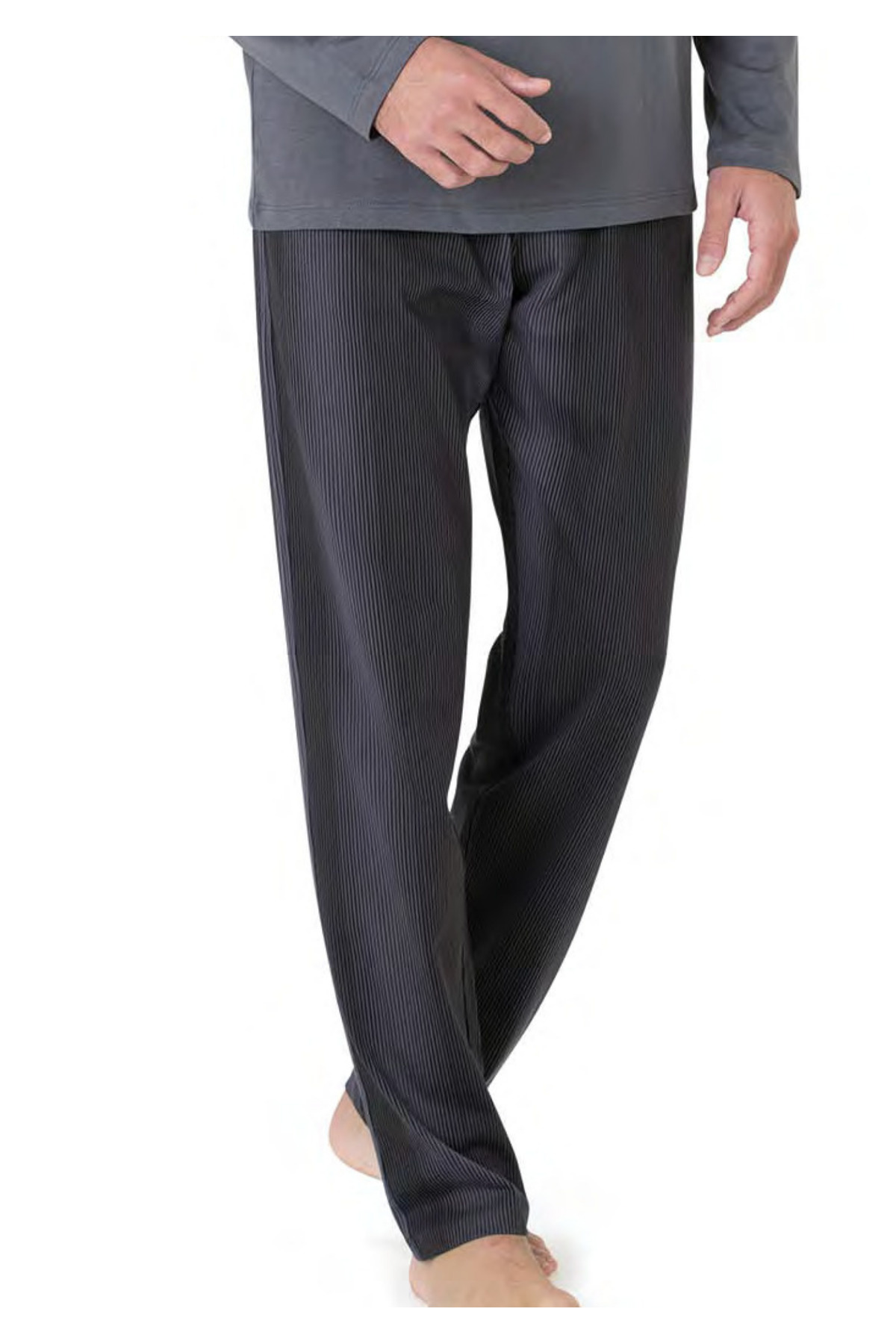 ست پیژامه و لباس خواب مردانه راسته فاق نرمال آستین بلند | پیر کاردین Pierre Cardin CH.PC.6.095.C0 - تصویر 6