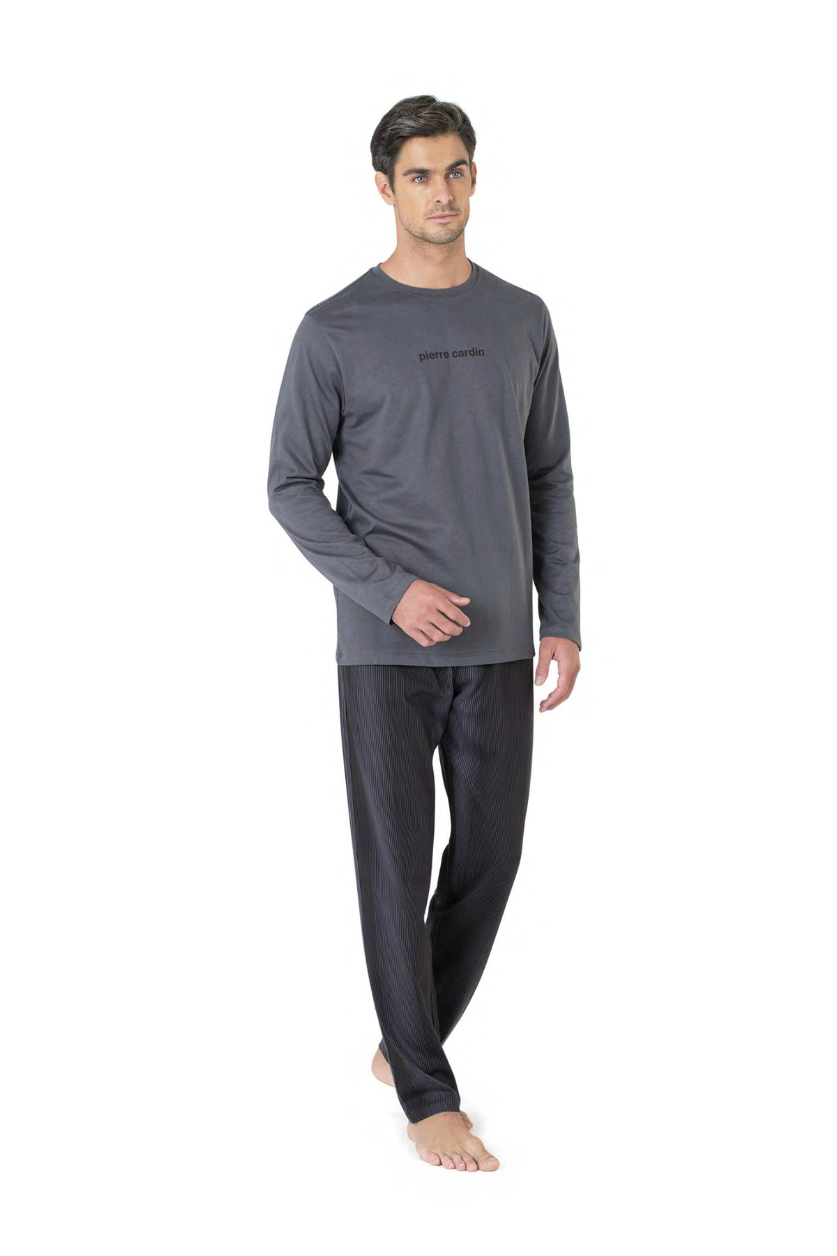 ست پیژامه و لباس خواب مردانه راسته فاق نرمال آستین بلند | پیر کاردین Pierre Cardin CH.PC.6.095.C0 - تصویر 2