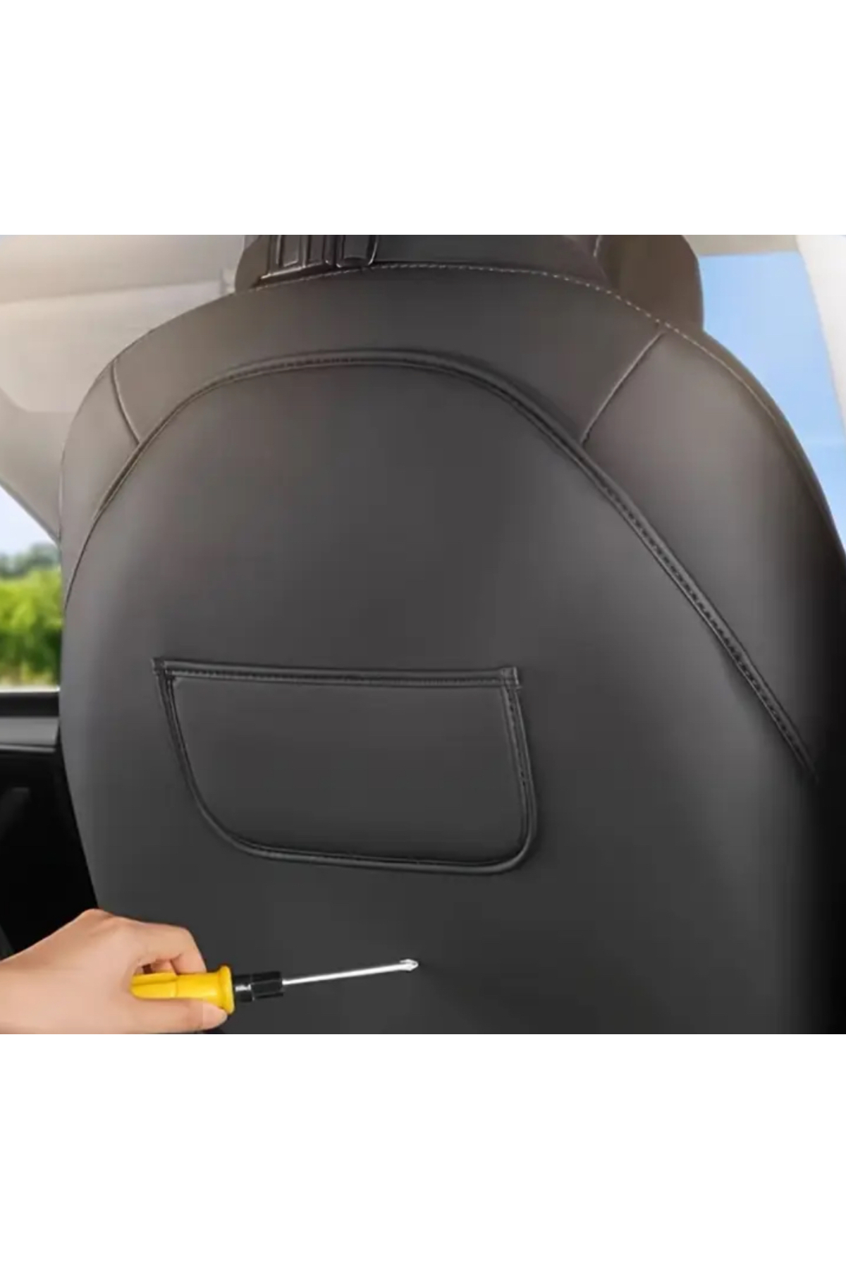 TESLA Model Y ve 3 (Juniper Uyumlu) Koltuk Arkası Anti-Kick Koltuk Koruyucu Kılıf 1 Adet fotoğrafı 3 (önizleme)