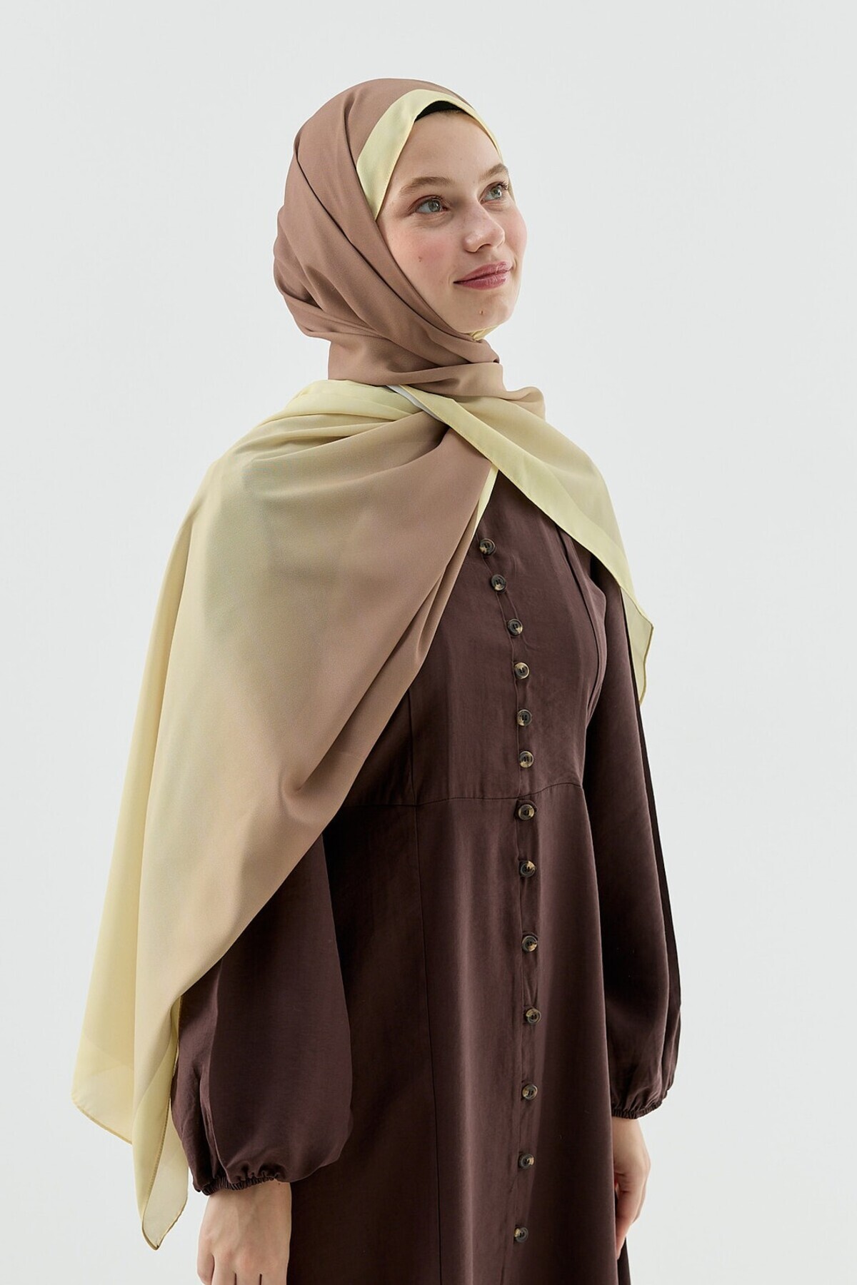 Modakaşmir-Velora Gradient Pattern Prose Shawl 2