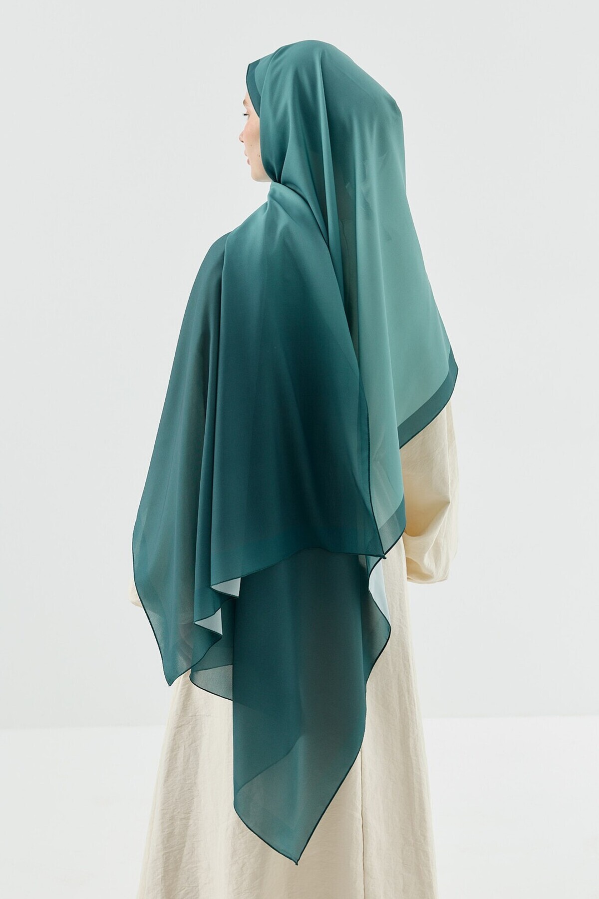 Modakaşmir-Velora Gradient Pattern Prose Shawl 3