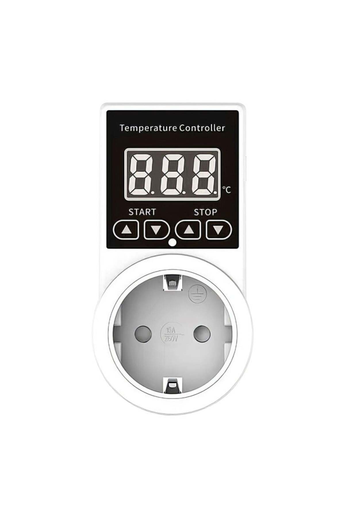 TECHSTAR-® Programmable Socket, Digital Timer, 240V, 10A, Time/Temperature, Thermostat, Temperature 1