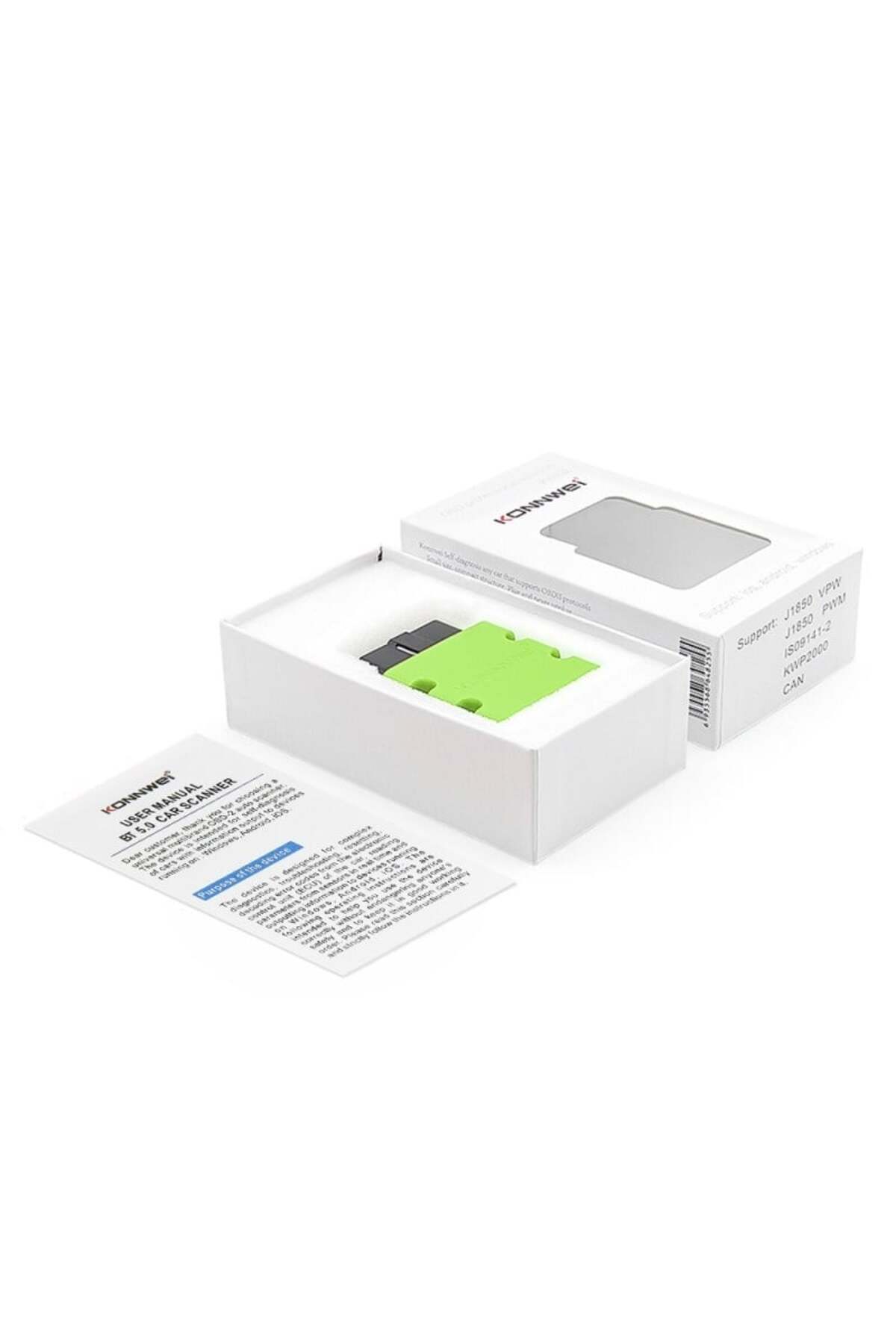 KONNWEİ-Car Scan and Diagnostic Tool, KW902, Mini ELM327, Bluetooth 5.0, OBD2, Compatible with 5