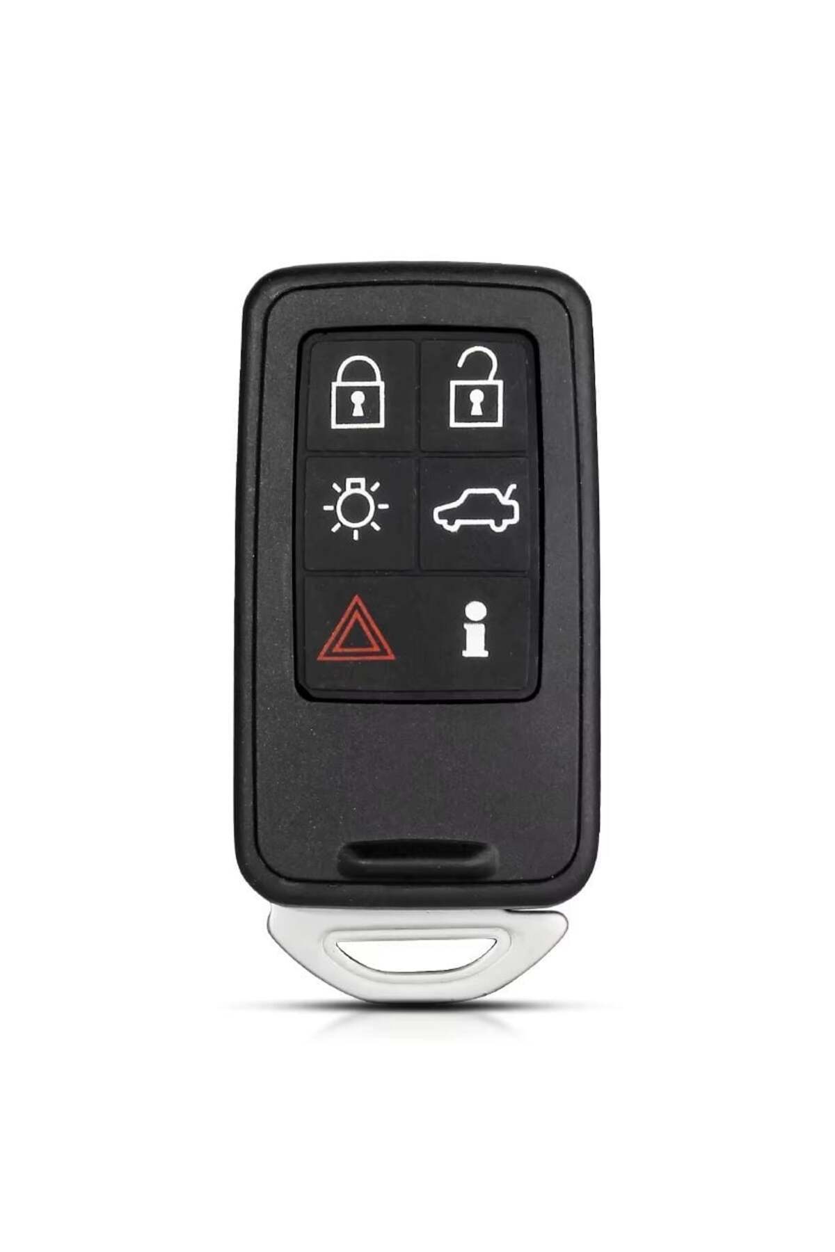 TECHSTAR-car key case for Volvo with 6 buttons, compatible with S60, S80, V70, XC60, XC70 5
