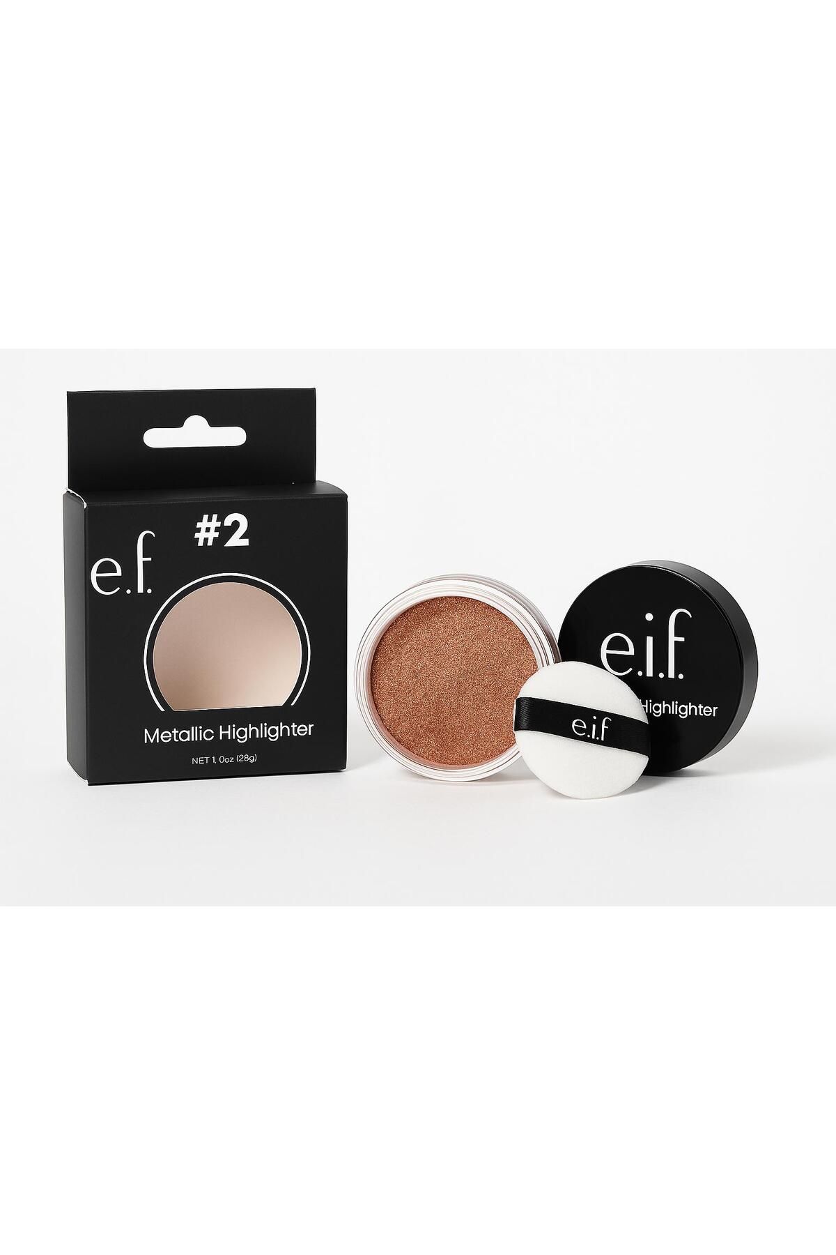 ELF-Eve Metallic Shimmer Highlighter Illuminating Powder for an instant glow with a soft texture to illuminate cheekbones, nose, and define features 1