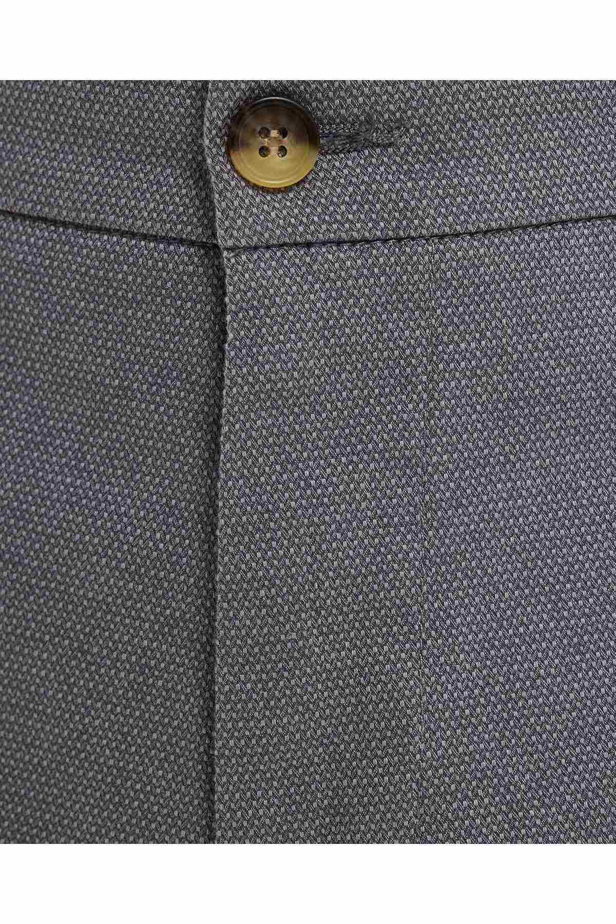R&B-Textured Shorts with Button Closure 6