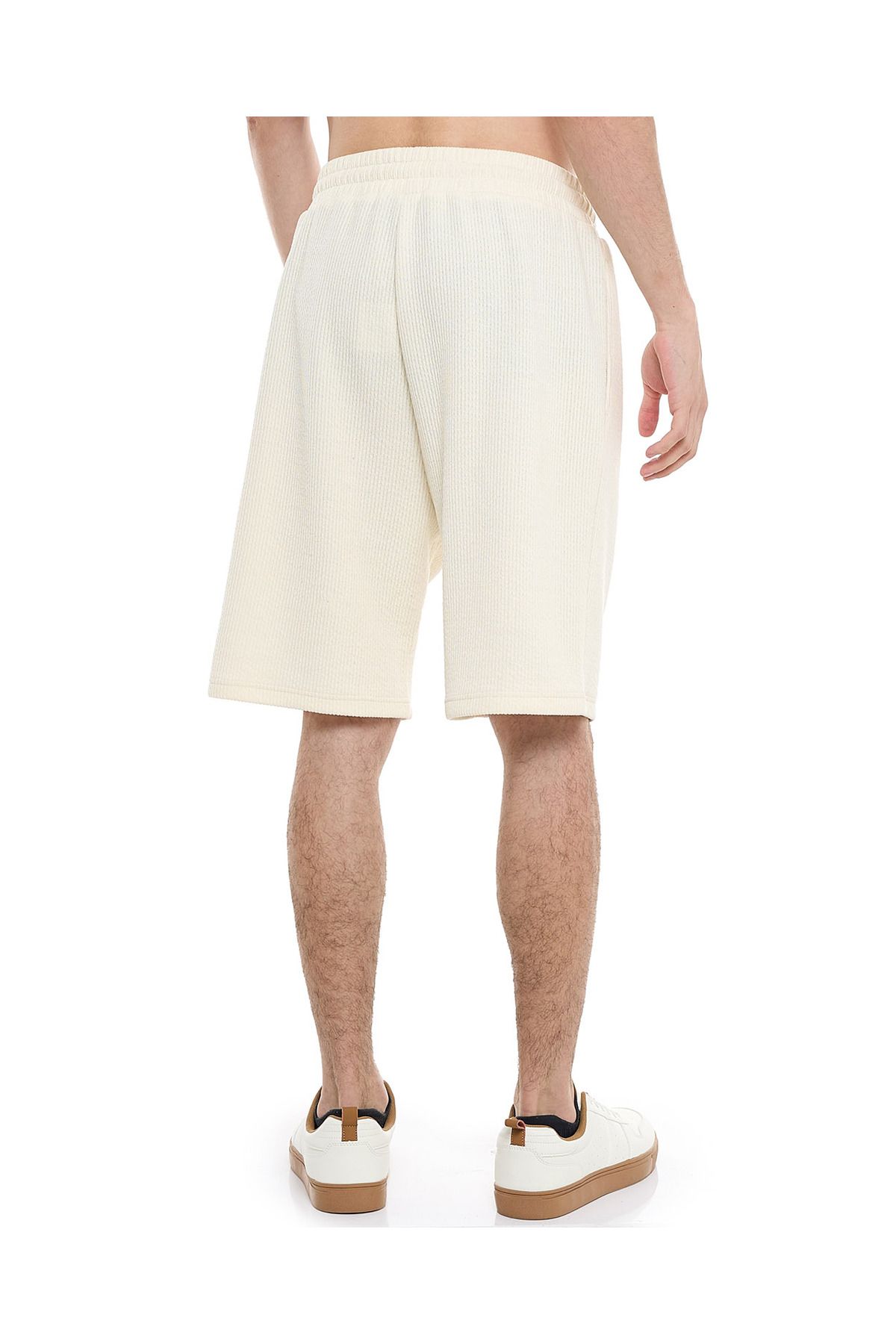 R&B-Textured Shorts with Drawstring Closure 4