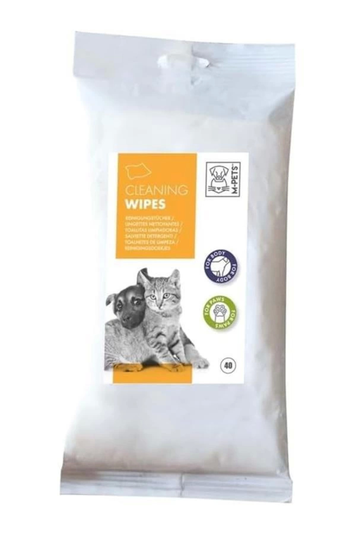 AyrStore M-PETS KEDİ/KÖPEKLER İÇİN TEMİZLEME MENDİLİ 40LI