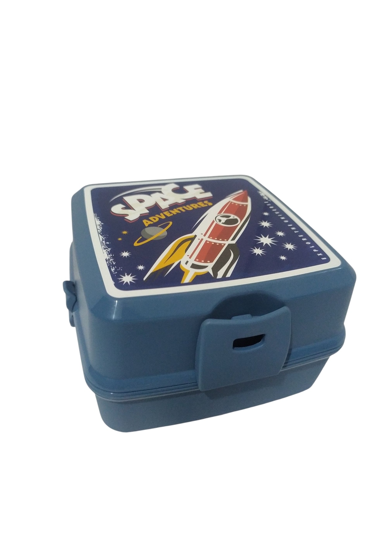 NOVAAVM-Premium 2 Layer Lunch Box 4 Compartments Fork and Spoon Patterned 1