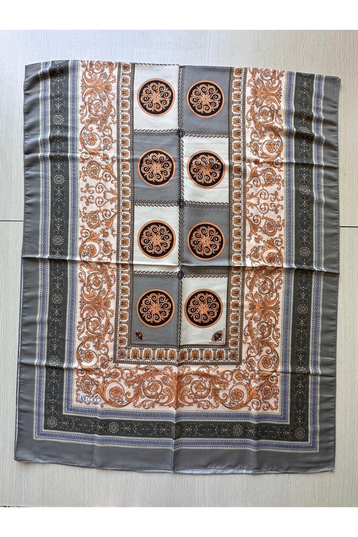 LadyCoco-Soft Cotton Circle Patterned Shawl 3