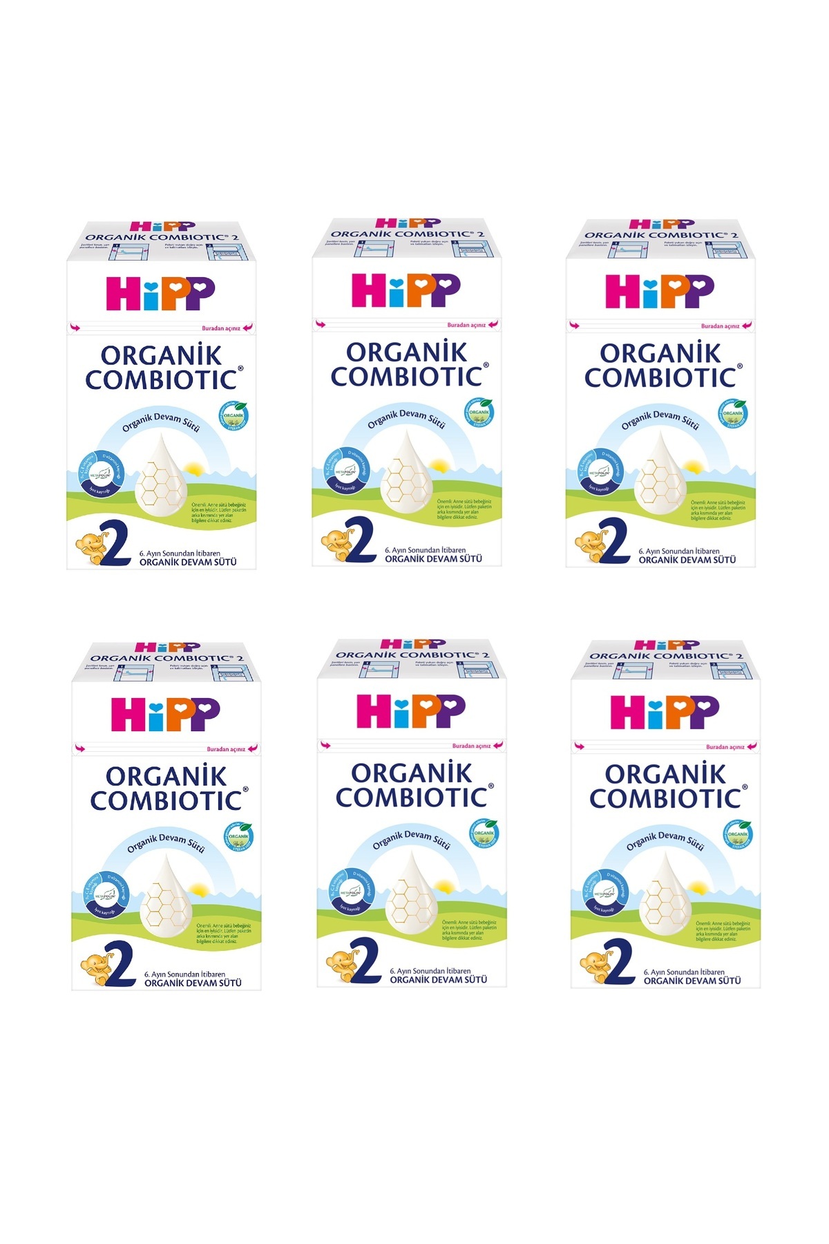 Hipp 2 Organik Combiotic Devam Sütü 600 G x 6 Adet