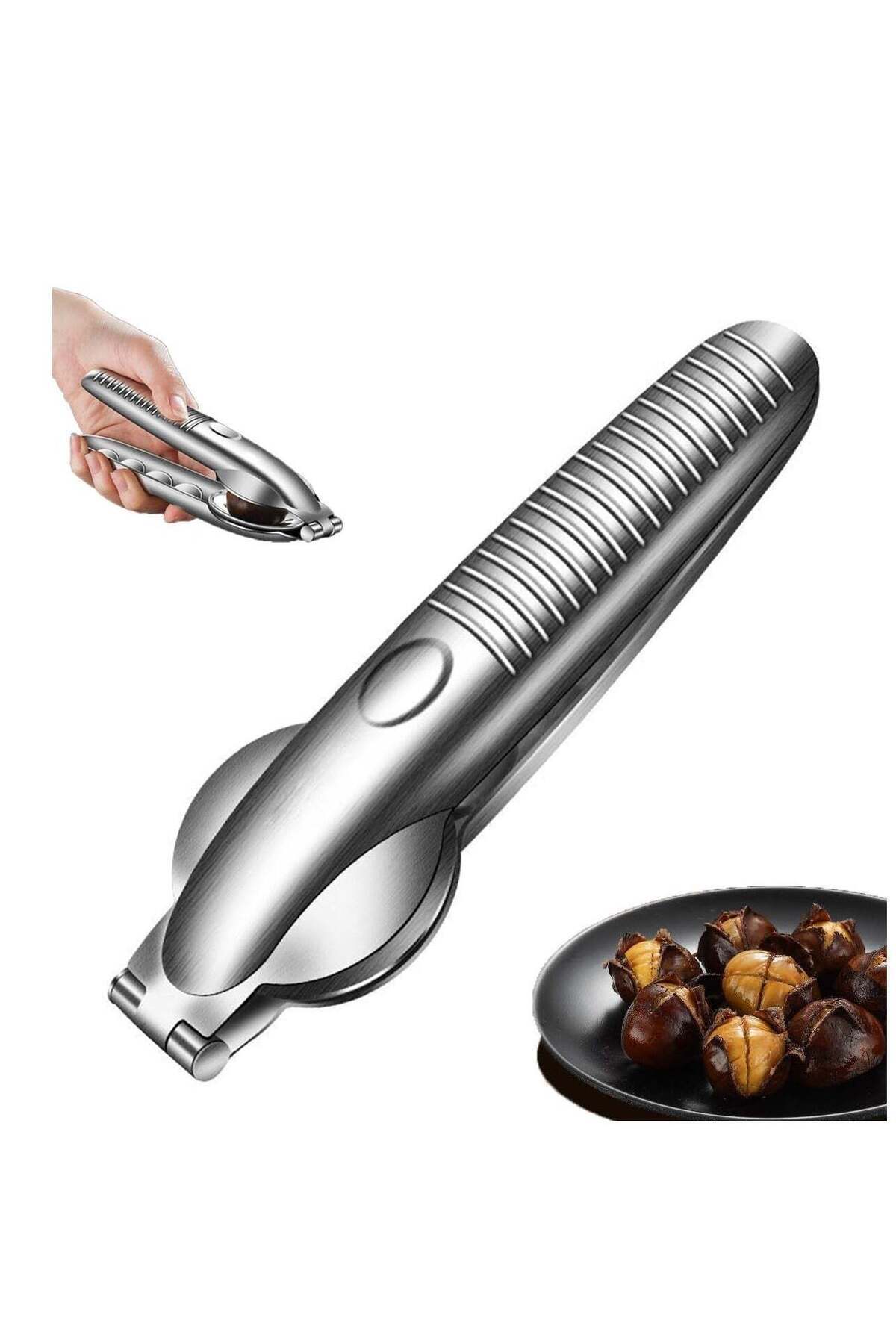 Generic-KASTWAVE Nutcracker Chestnut Clip Nut Cracker Sheller Walnut Pliers Metal Nut Opener Plier Multifun 1
