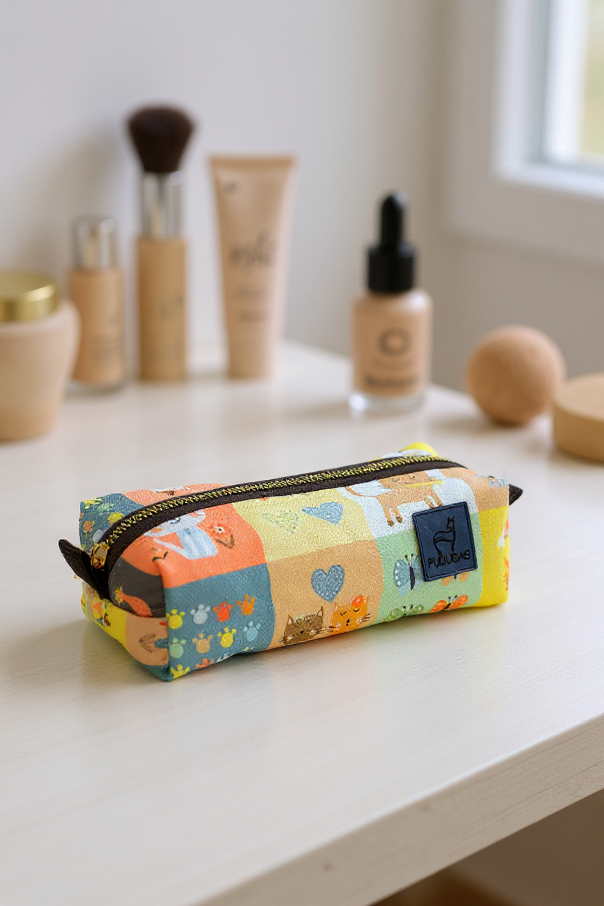 Kadınlar İçin Çanta İçi Uyumlu Mini Boy Makyaj Çantası