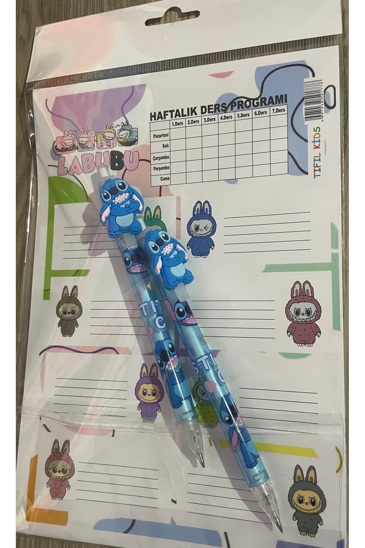 Stitch 07 Uçlu figürlü 2 li kalem