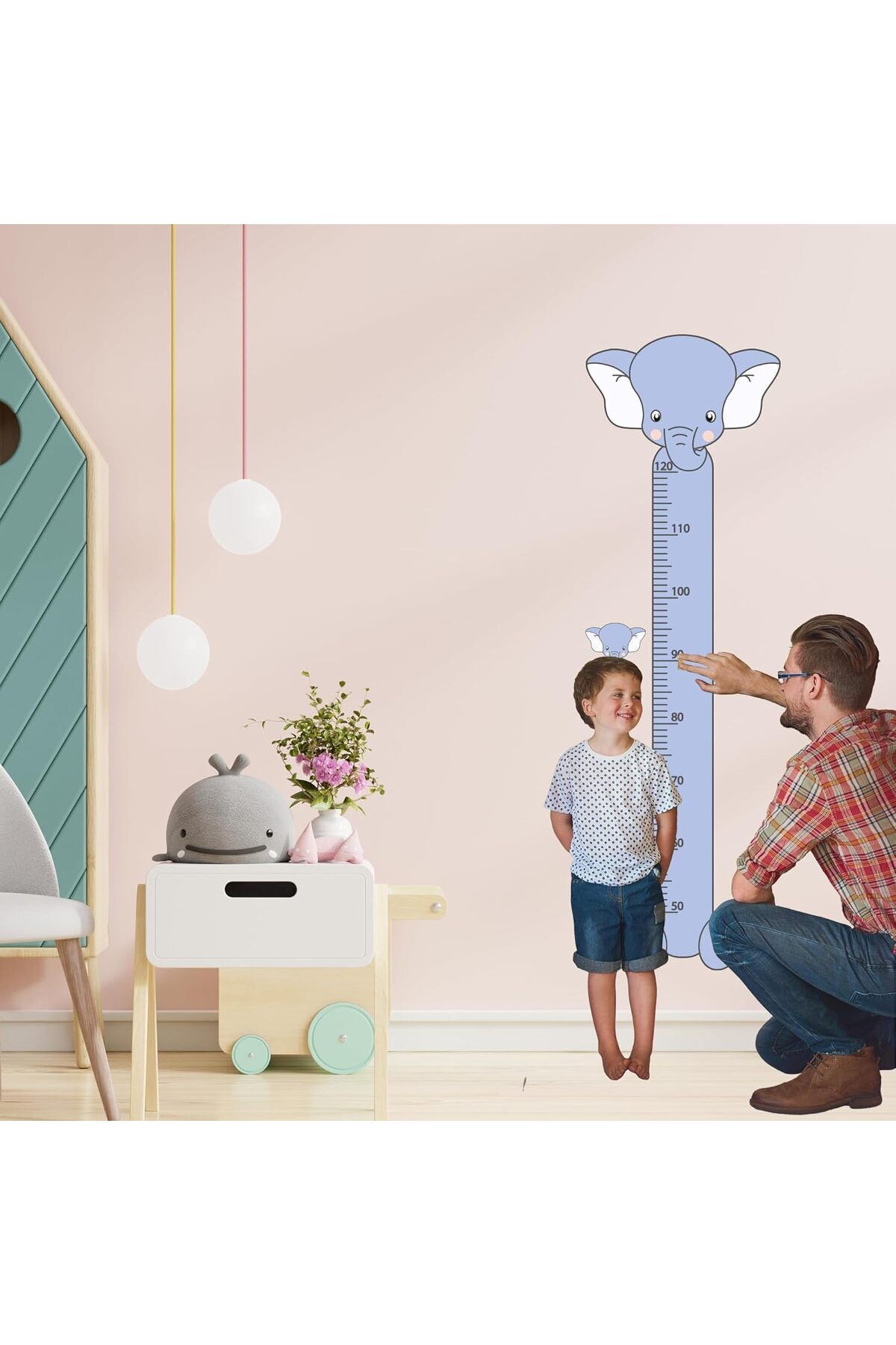 STOREMAX Karakterli Çocuk Boy Cetveli – Oyun Odası İçin Sevimli 1191881