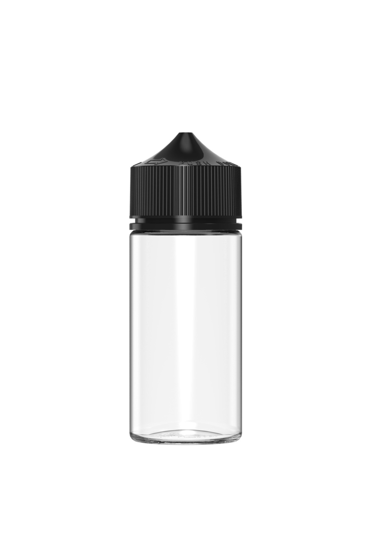 CAMBELLCAP Gorilla Kilit Kapaklı Ithal V3 Siyah Kapak Şeffaf Şişe 100ml - 5 adet