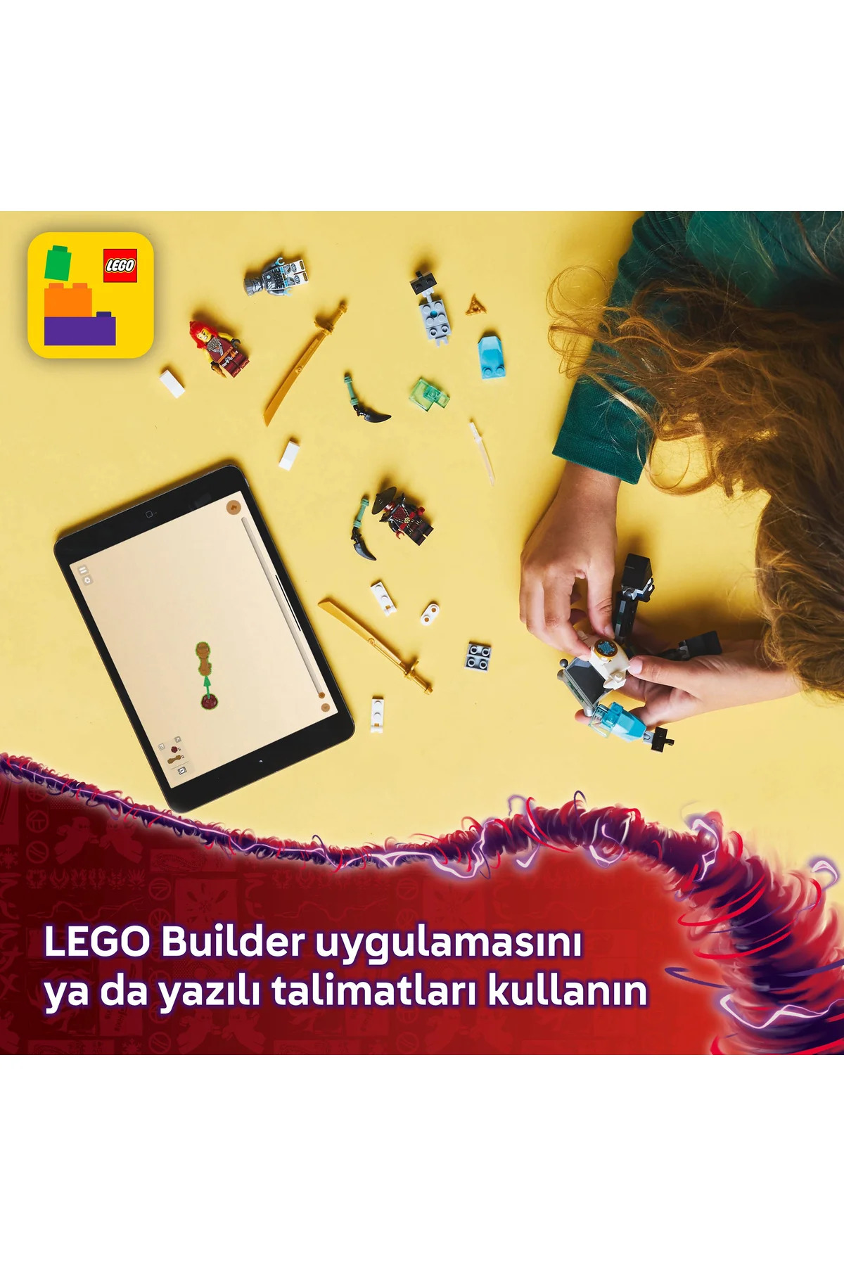 LEGO-® NINJAGO® مجموعة ألعاب التظاهر الميكانيكية لبدلة المعركة زين 71827 9